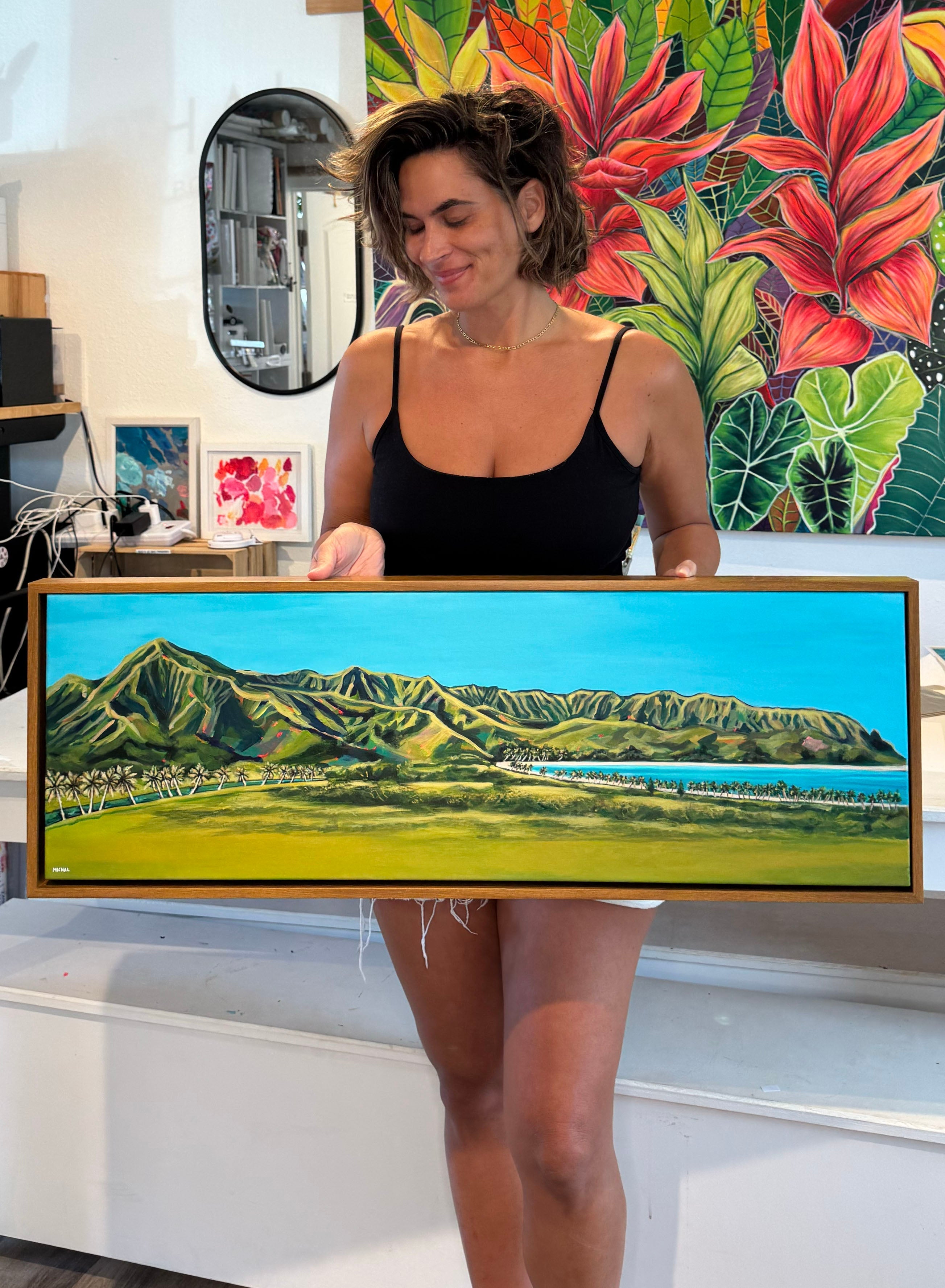 The Magic of Hanalei Valley: Capturing Paradise - Panoramic Original Painting