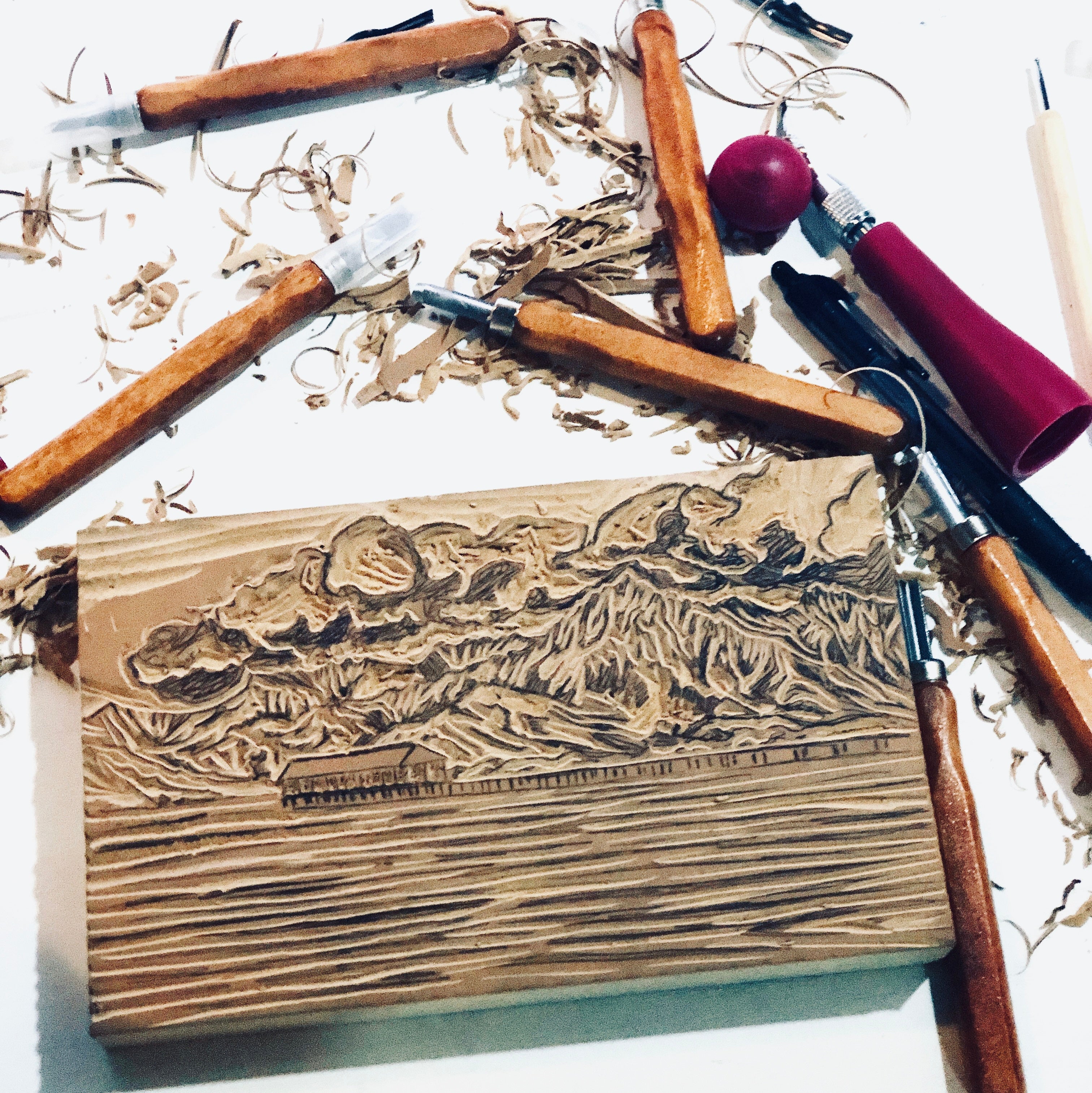 Lino Cut Carvings - Limited Edition Originals
