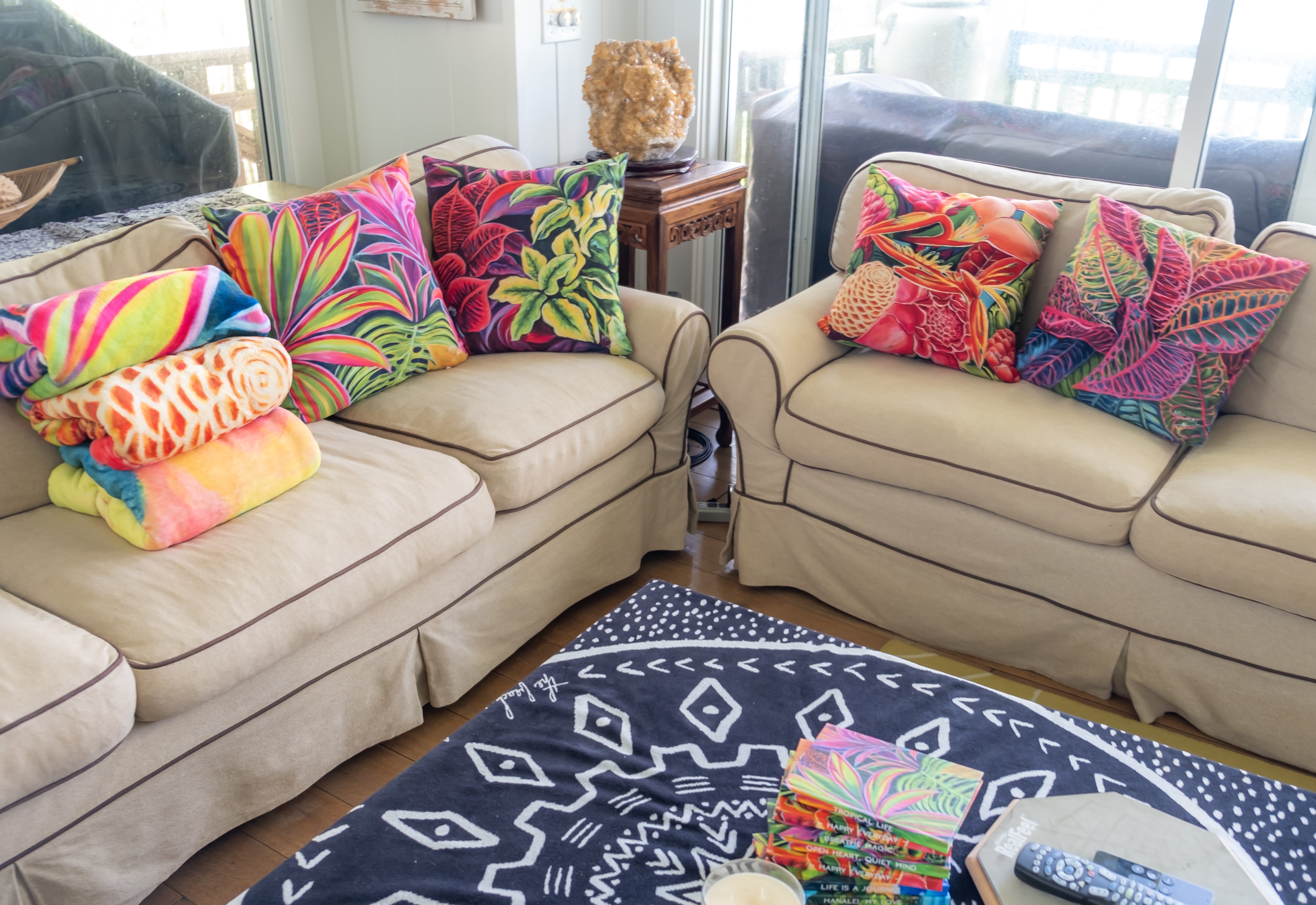 Hawaiian Pillow Covers | Tropical Hawaii Home Decor - Indoor & Outdoor