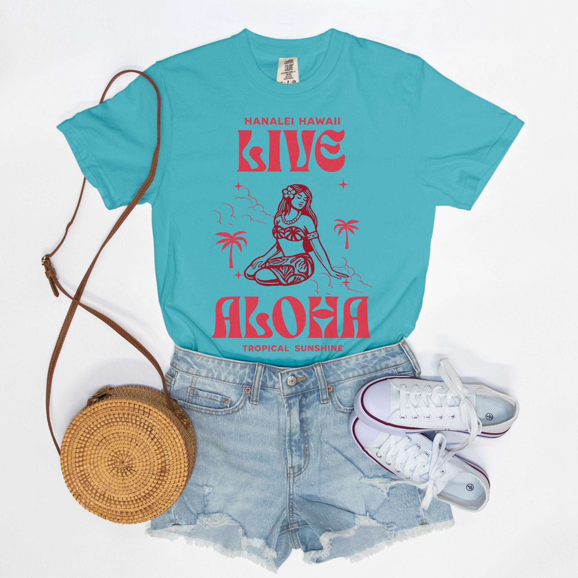 Live Love Aloha - Cotton T Shirt