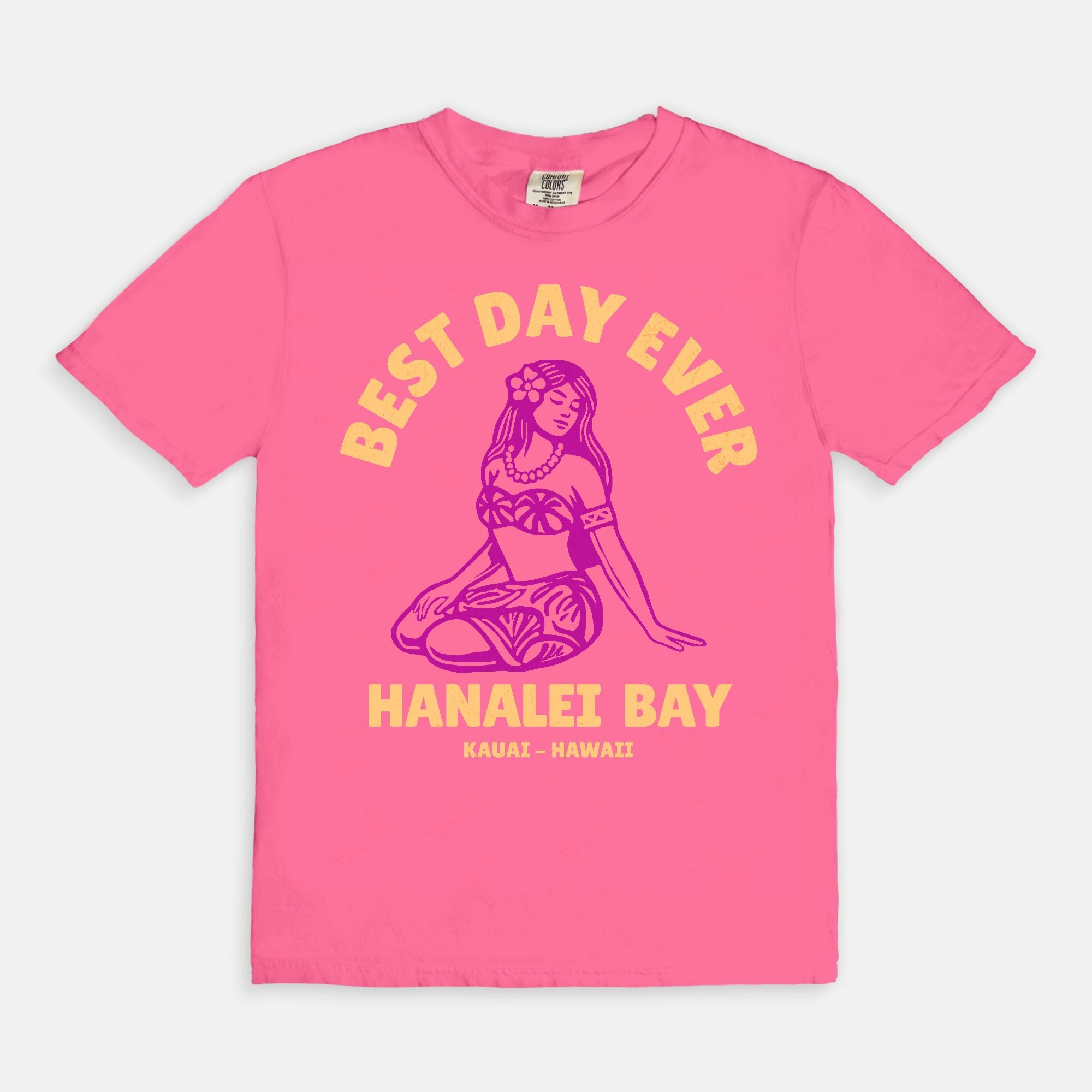 Retro Edition - Best Day Ever – Hanalei Bay Logo Girl - Kauai - Hawaii T-shirt