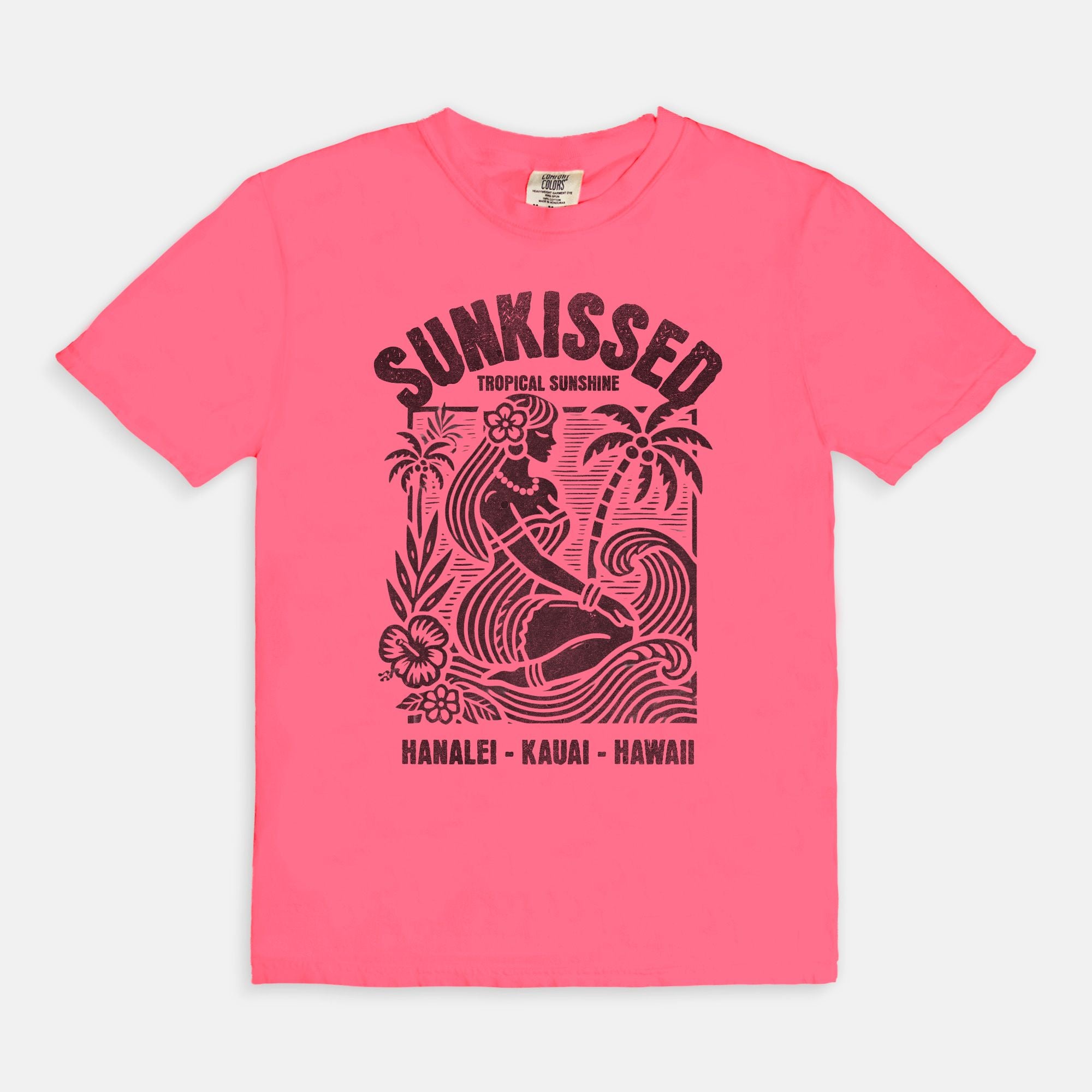 Sunkissed Hanalei Kauai Hawaii - Cotton T Shirt