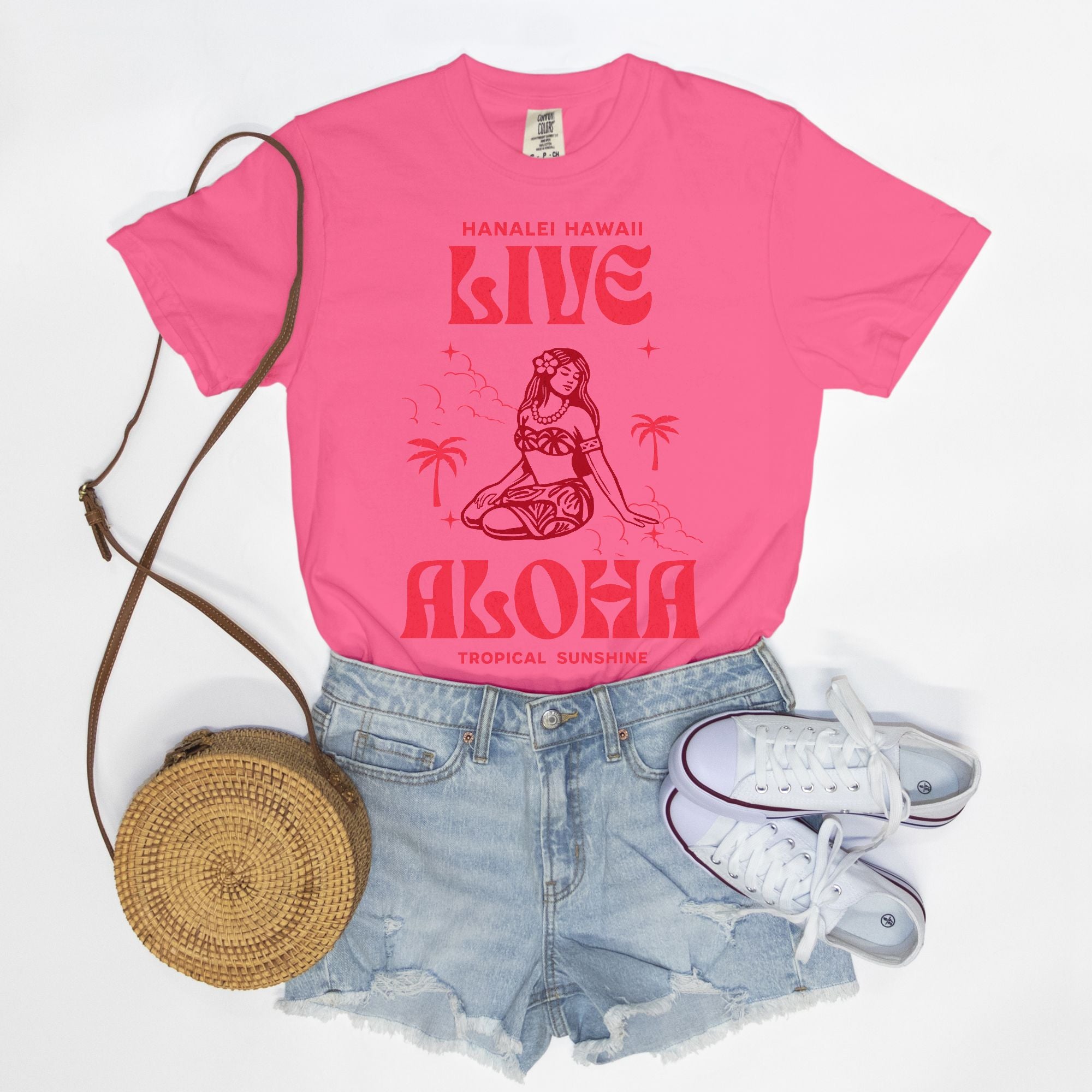 Live Love Aloha - Cotton T Shirt
