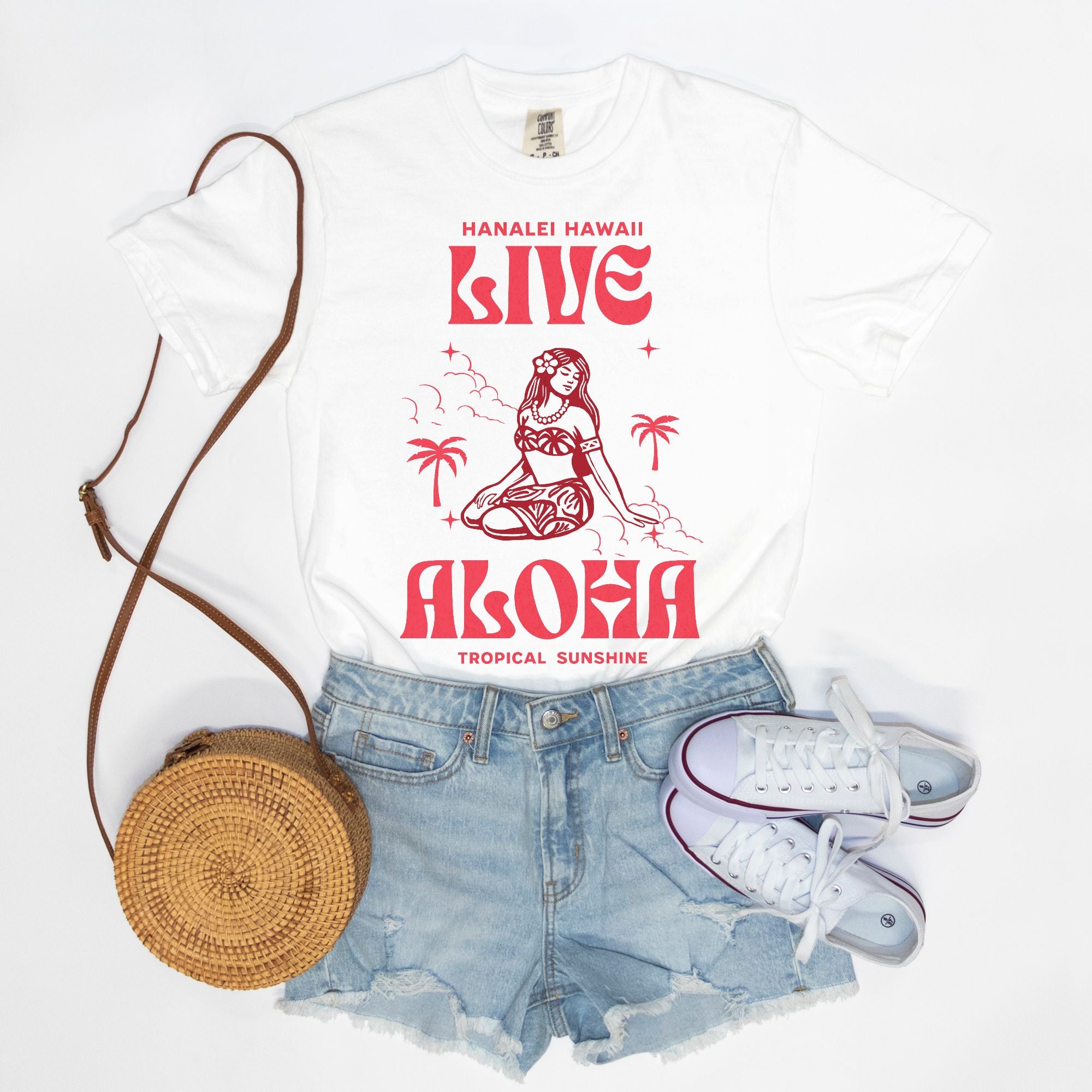 Live Love Aloha - Cotton T Shirt