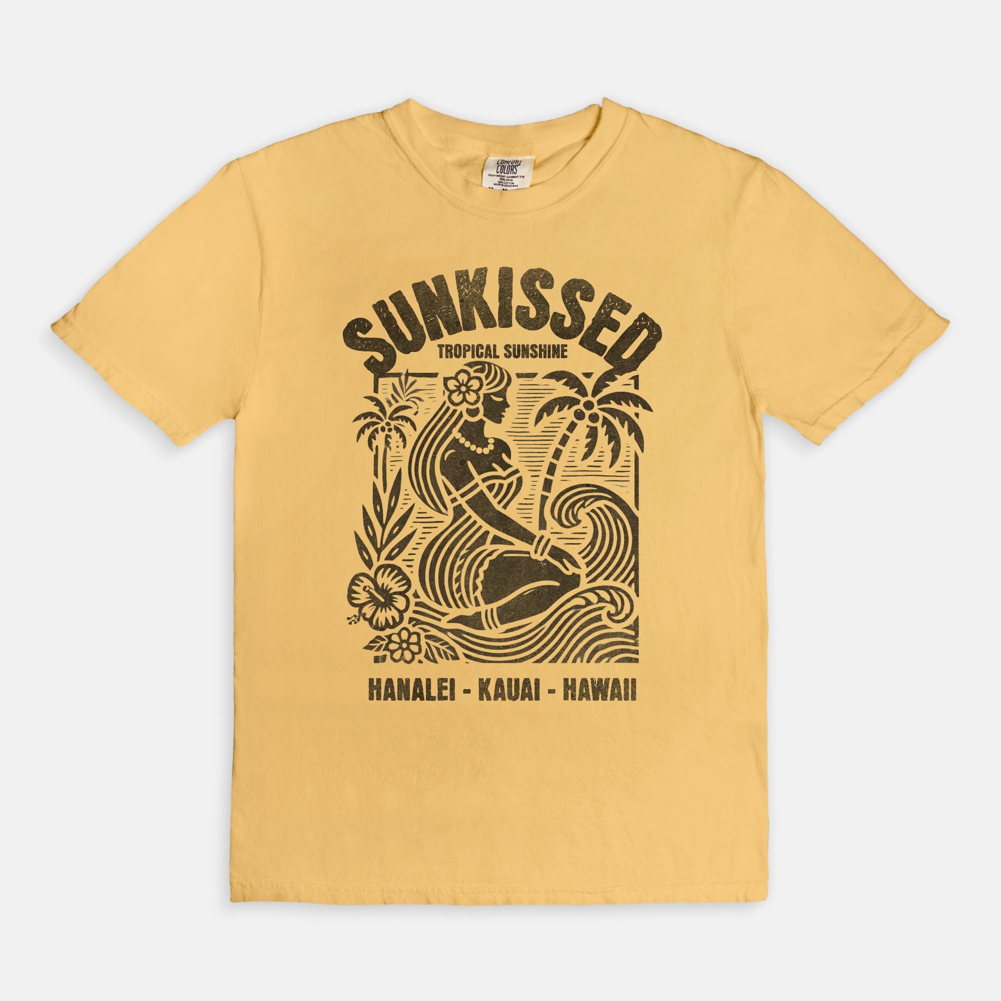 Sunkissed Hanalei Kauai Hawaii - Cotton T Shirt