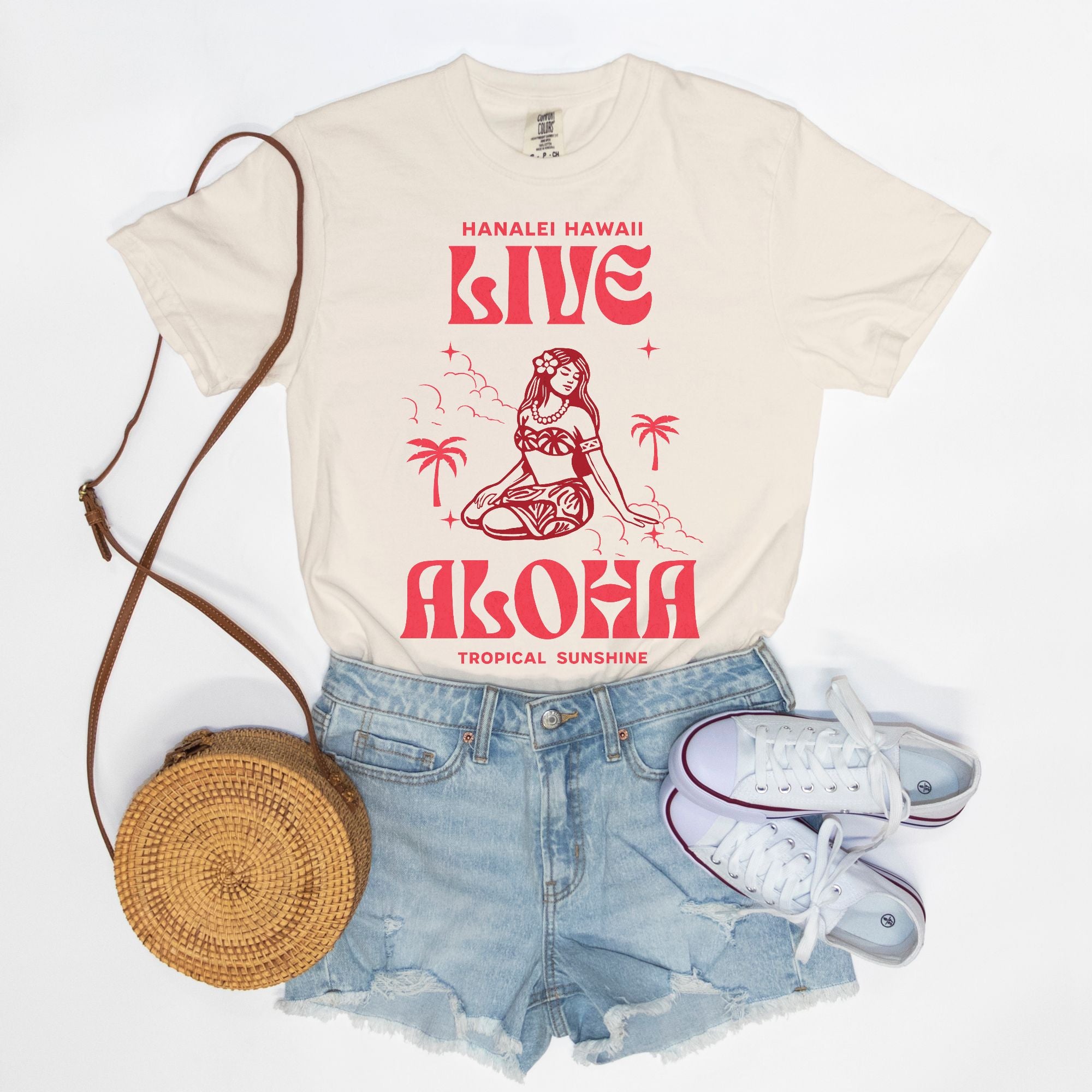 Live Love Aloha - Cotton T Shirt