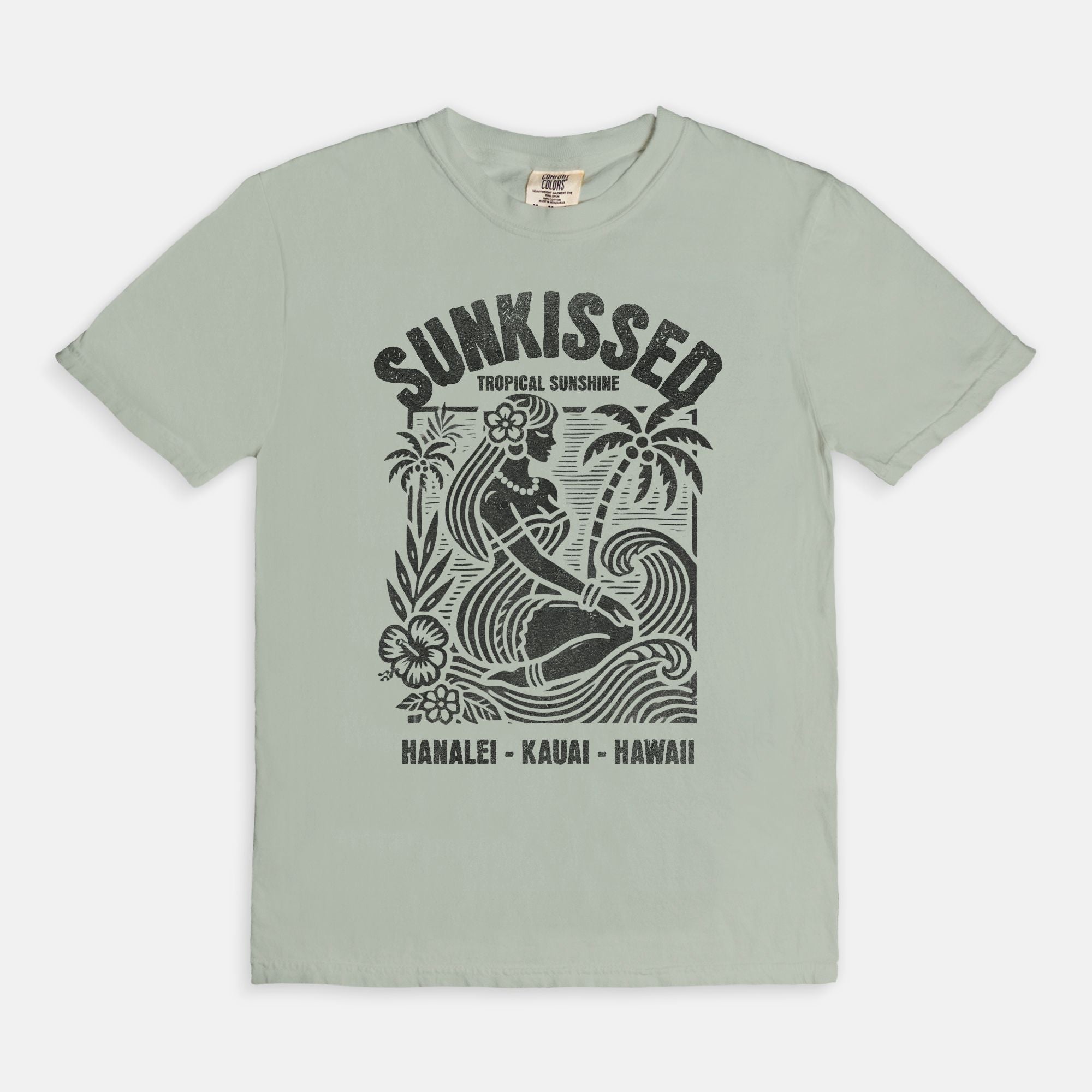 Sunkissed Hanalei Kauai Hawaii - Cotton T Shirt