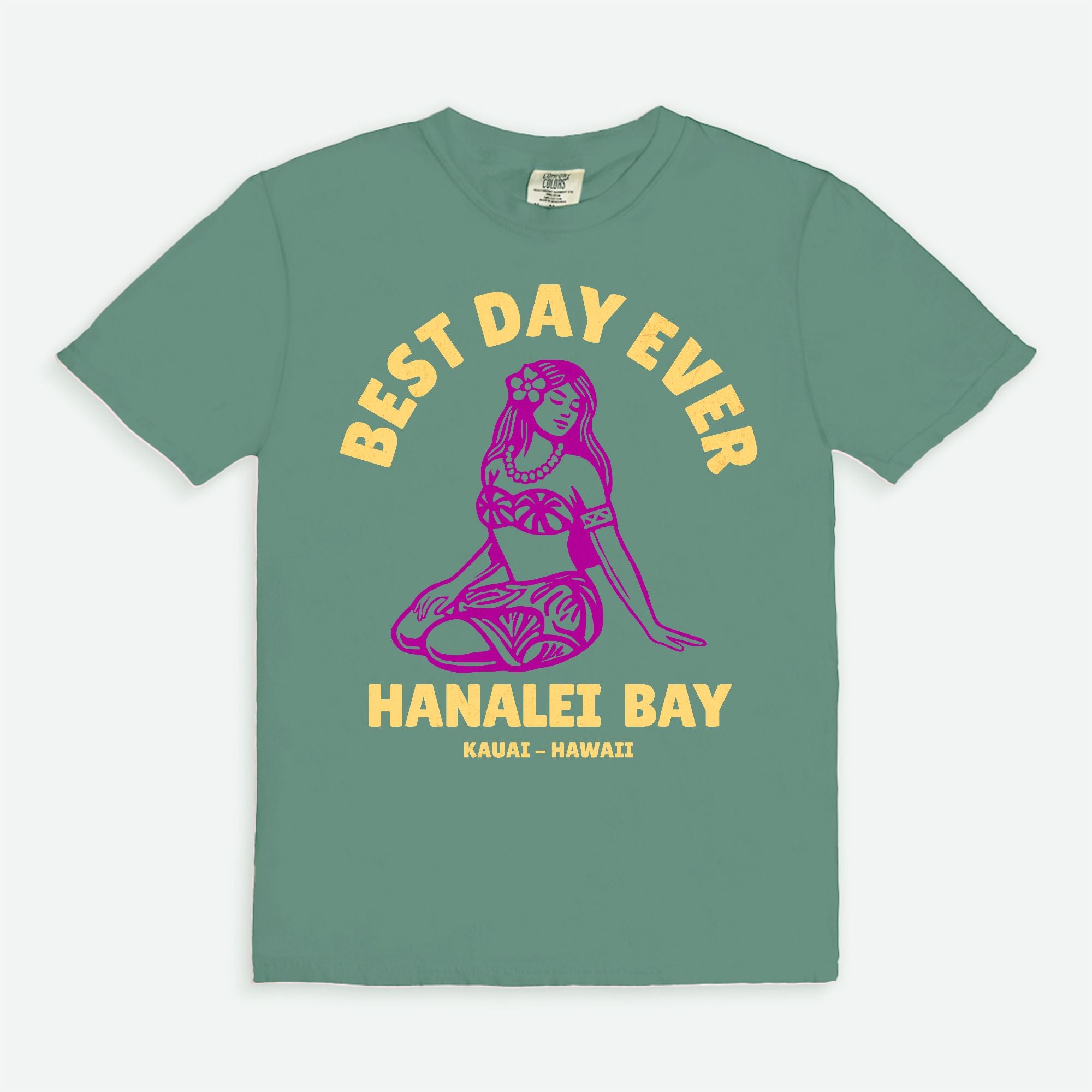 Retro Edition - Best Day Ever – Hanalei Bay Logo Girl - Kauai - Hawaii T-shirt