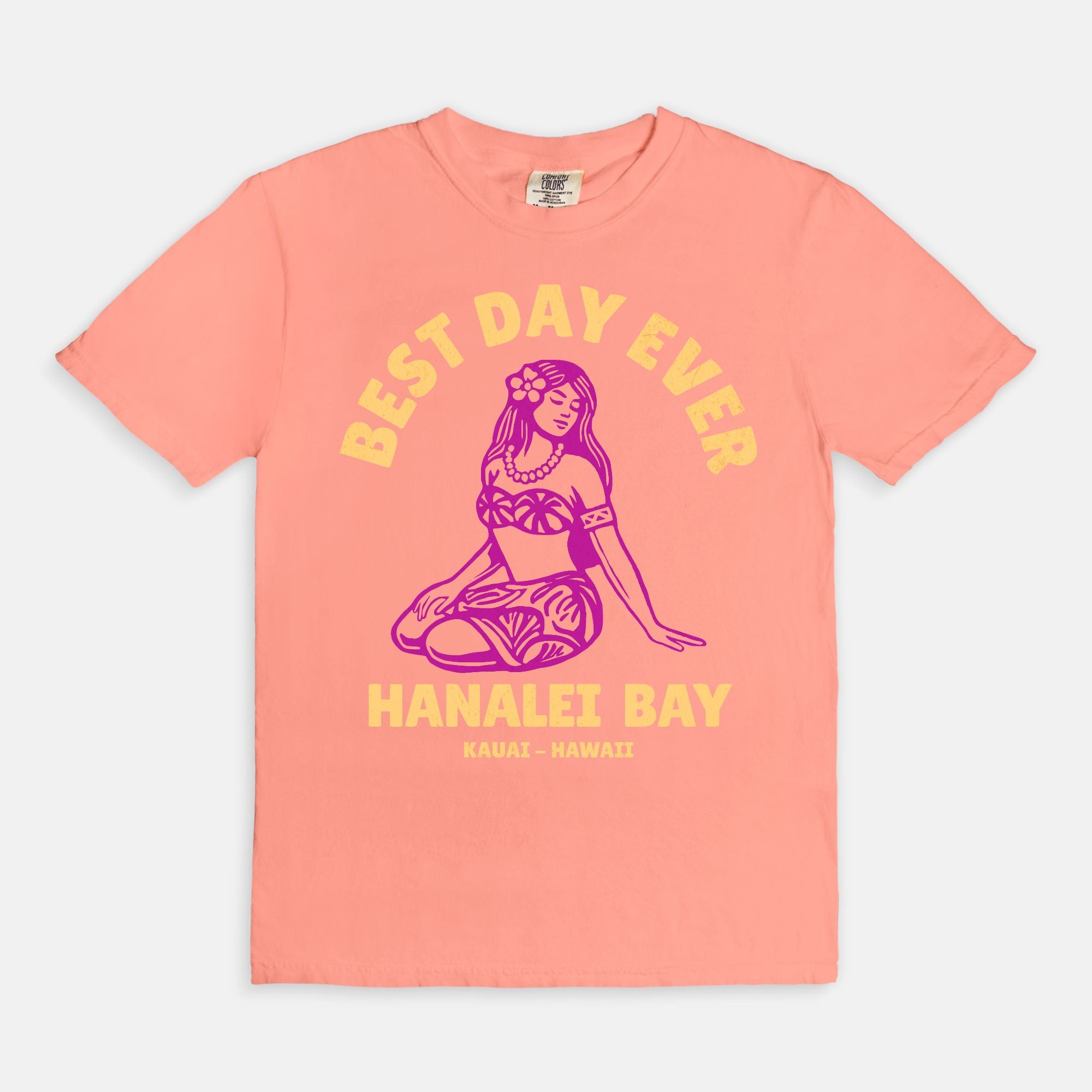Retro Edition - Best Day Ever – Hanalei Bay Logo Girl - Kauai - Hawaii T-shirt