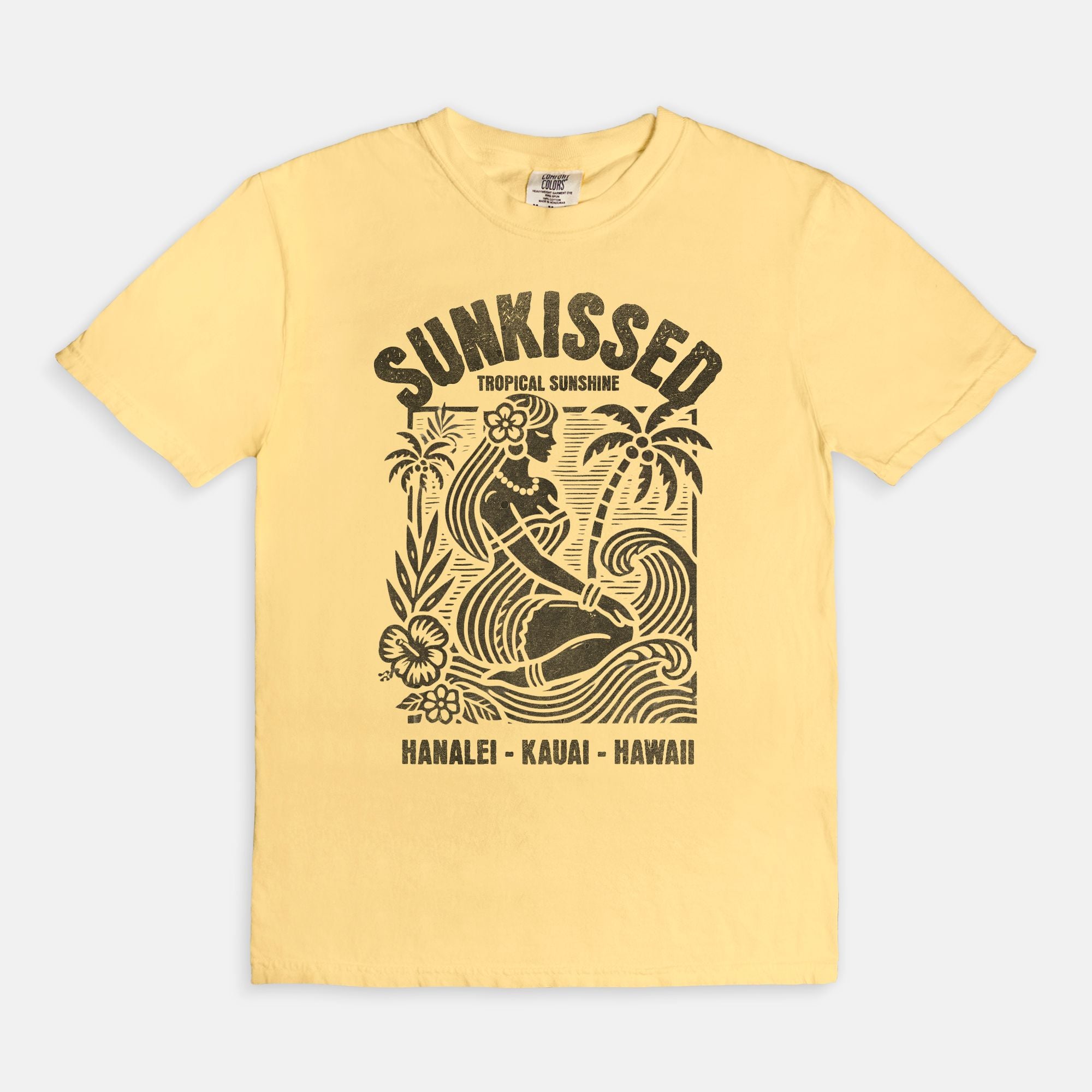 Sunkissed Hanalei Kauai Hawaii - Cotton T Shirt