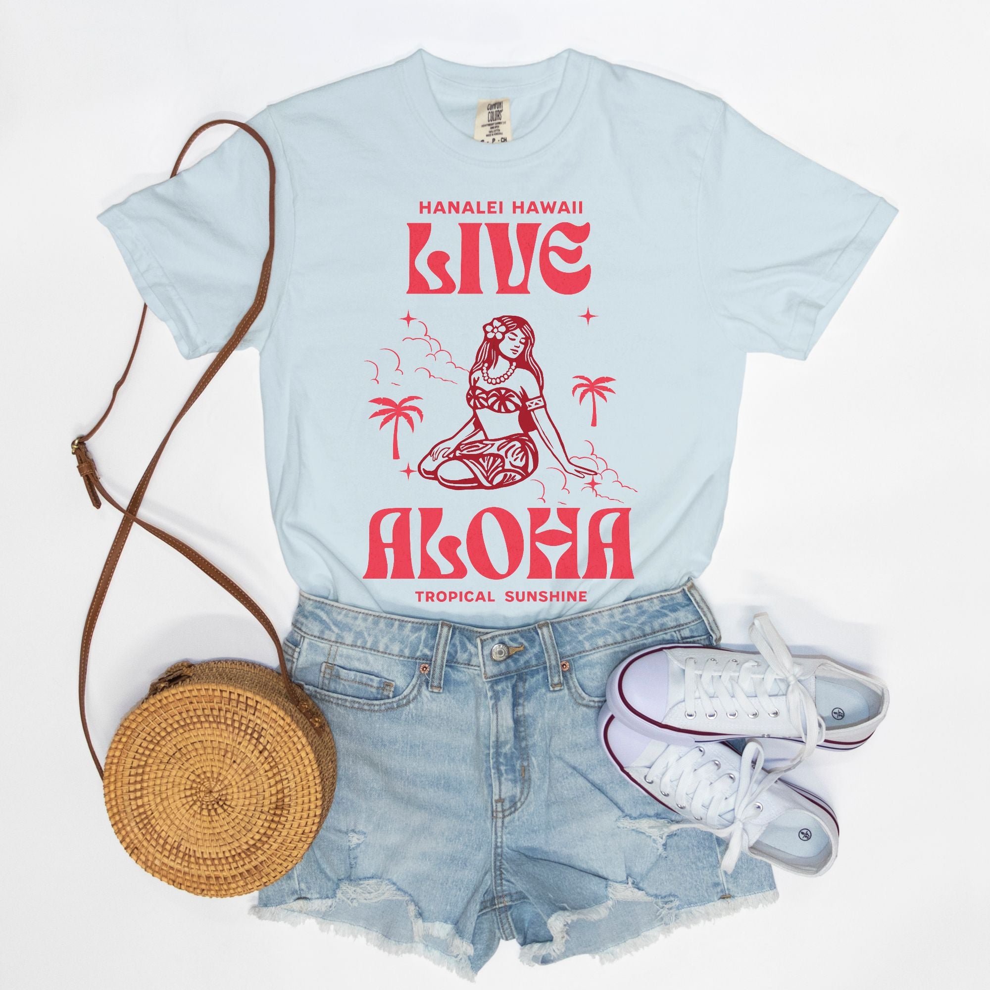 Live Love Aloha - Cotton T Shirt