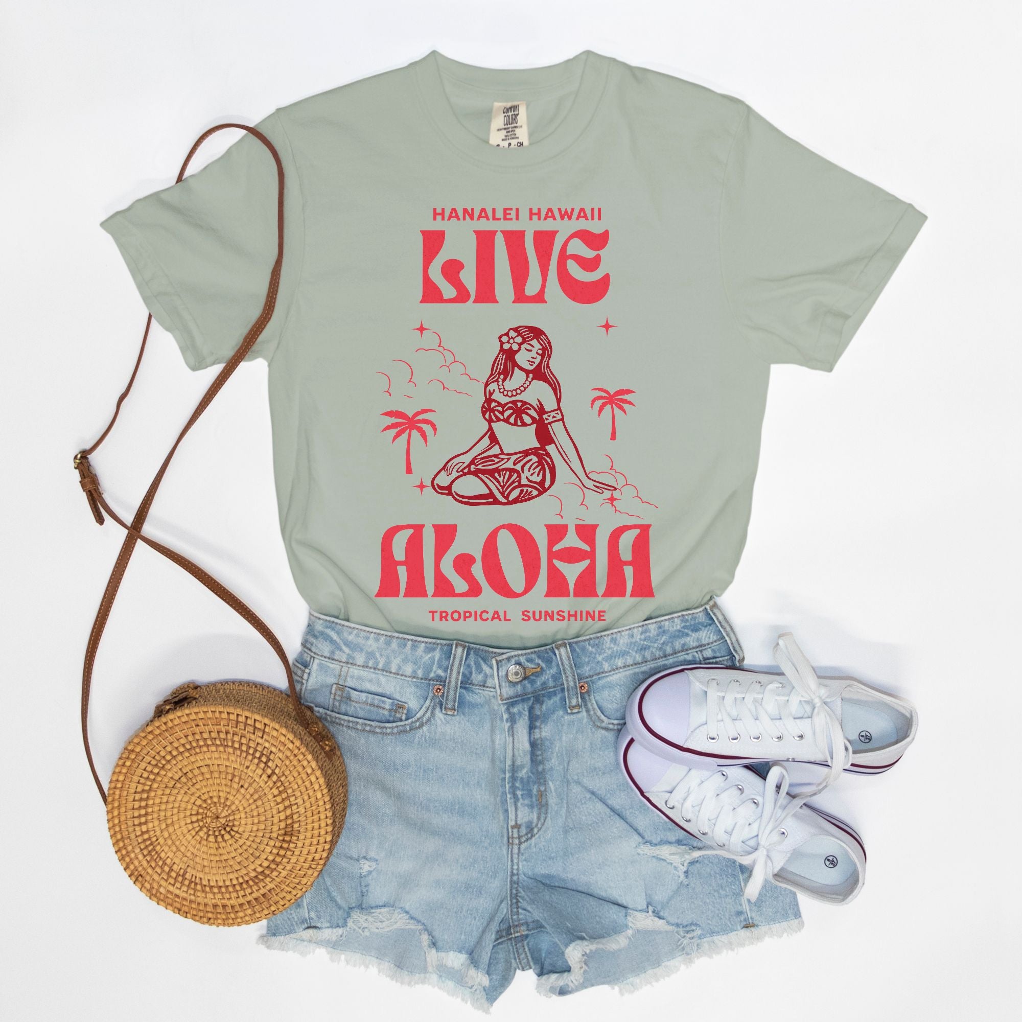 Live Love Aloha - Cotton T Shirt