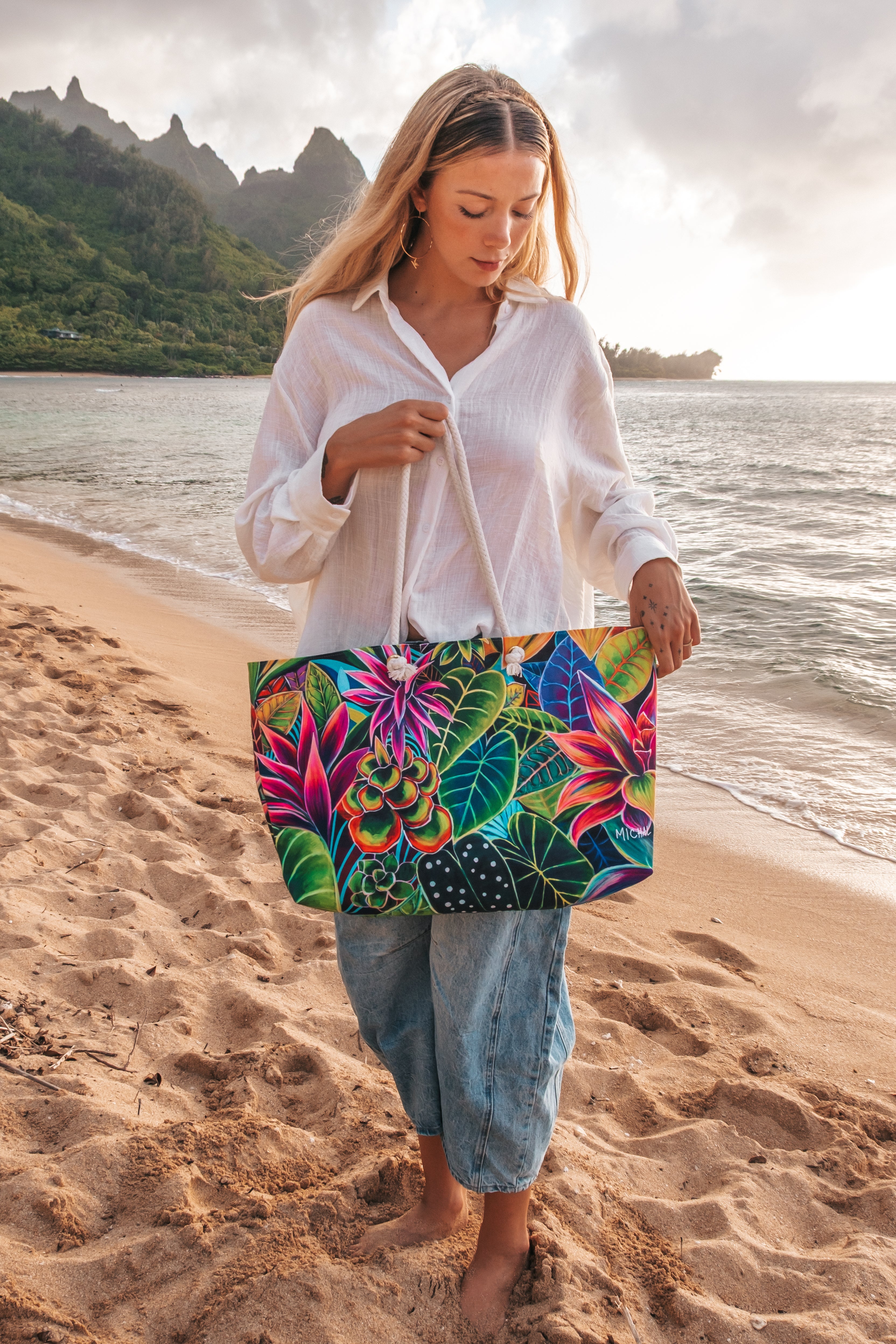 *NEW* Hanalei Morning Weekend Tote