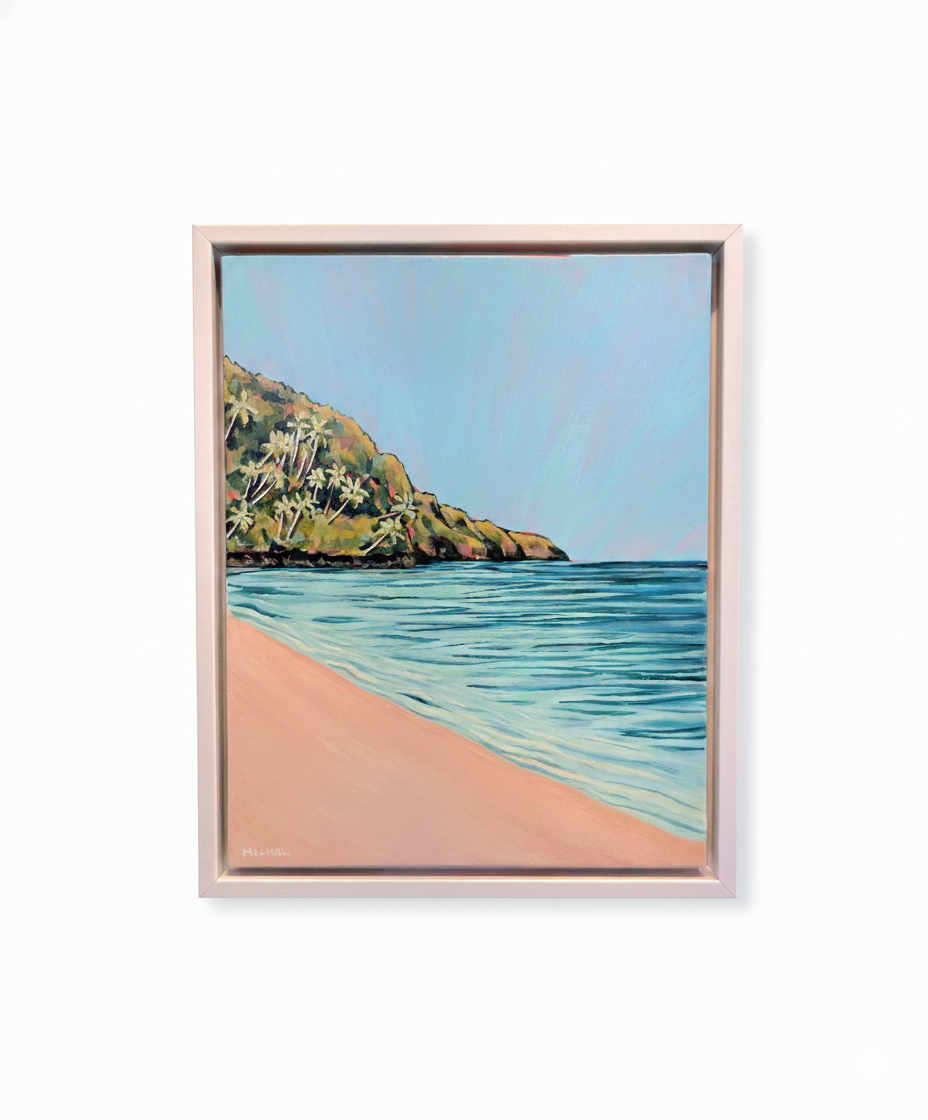 NEW Ke'e Beach Palm Trees - Rare Originals - The Pink Series
