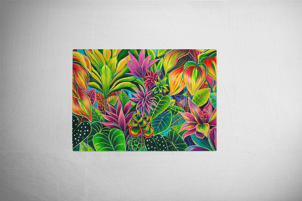 Hawaiian Cutting Board - Hanalei Morning | Hawaii Tempered Glass Serving Board