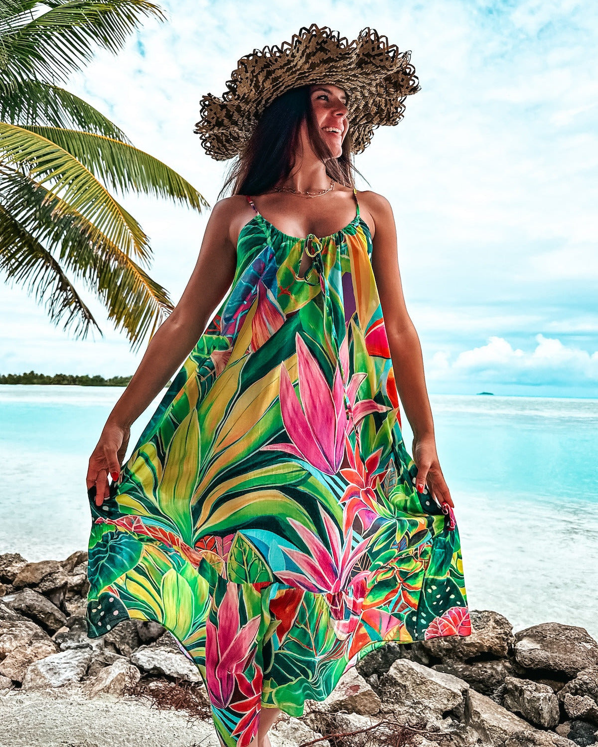 Aloha Boho Dress - Hanalei Morning