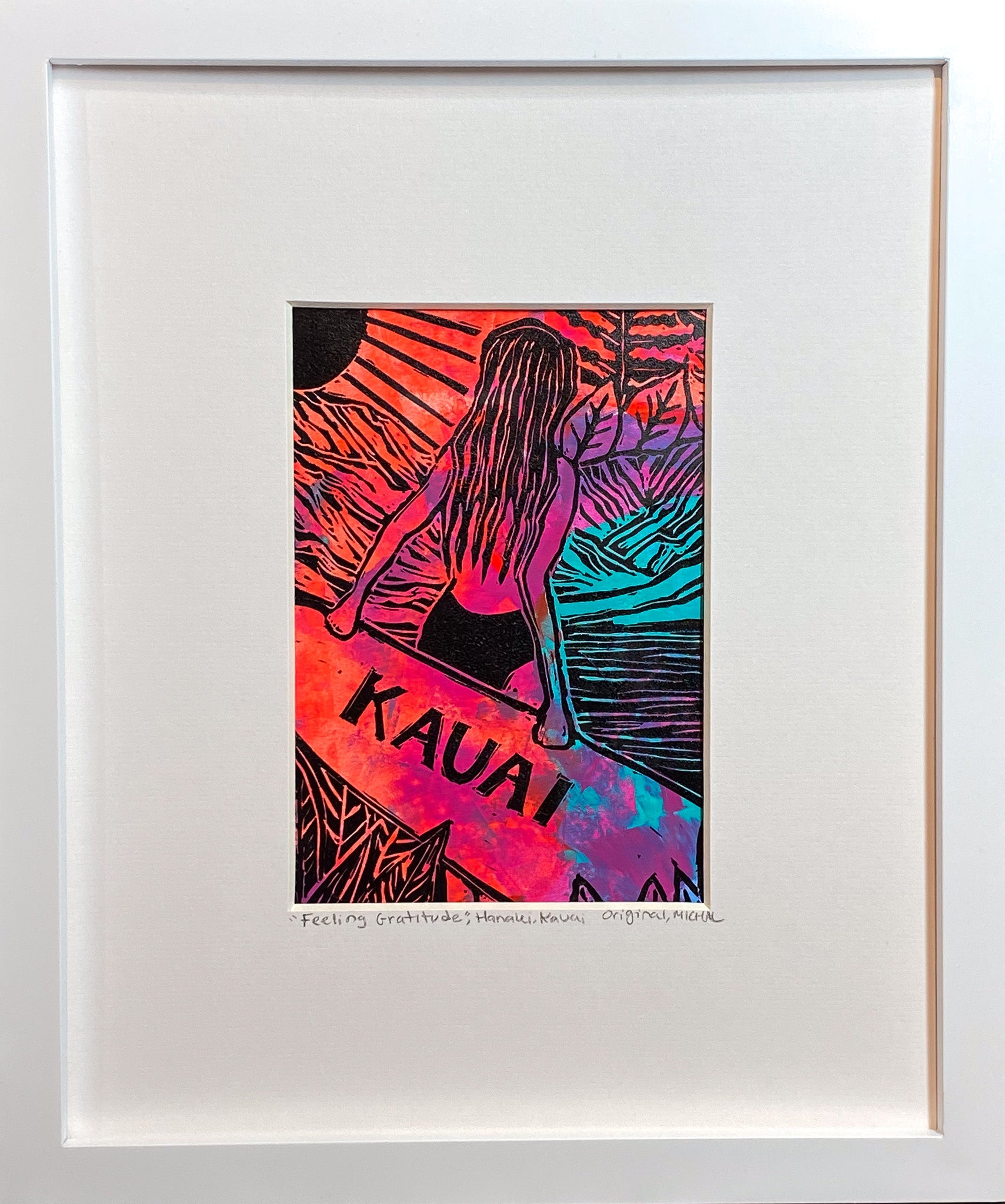 NEW 2024 "Feeling Gratitude" Series 4 - 6 NEW Original Surf Kauai Lino Cut