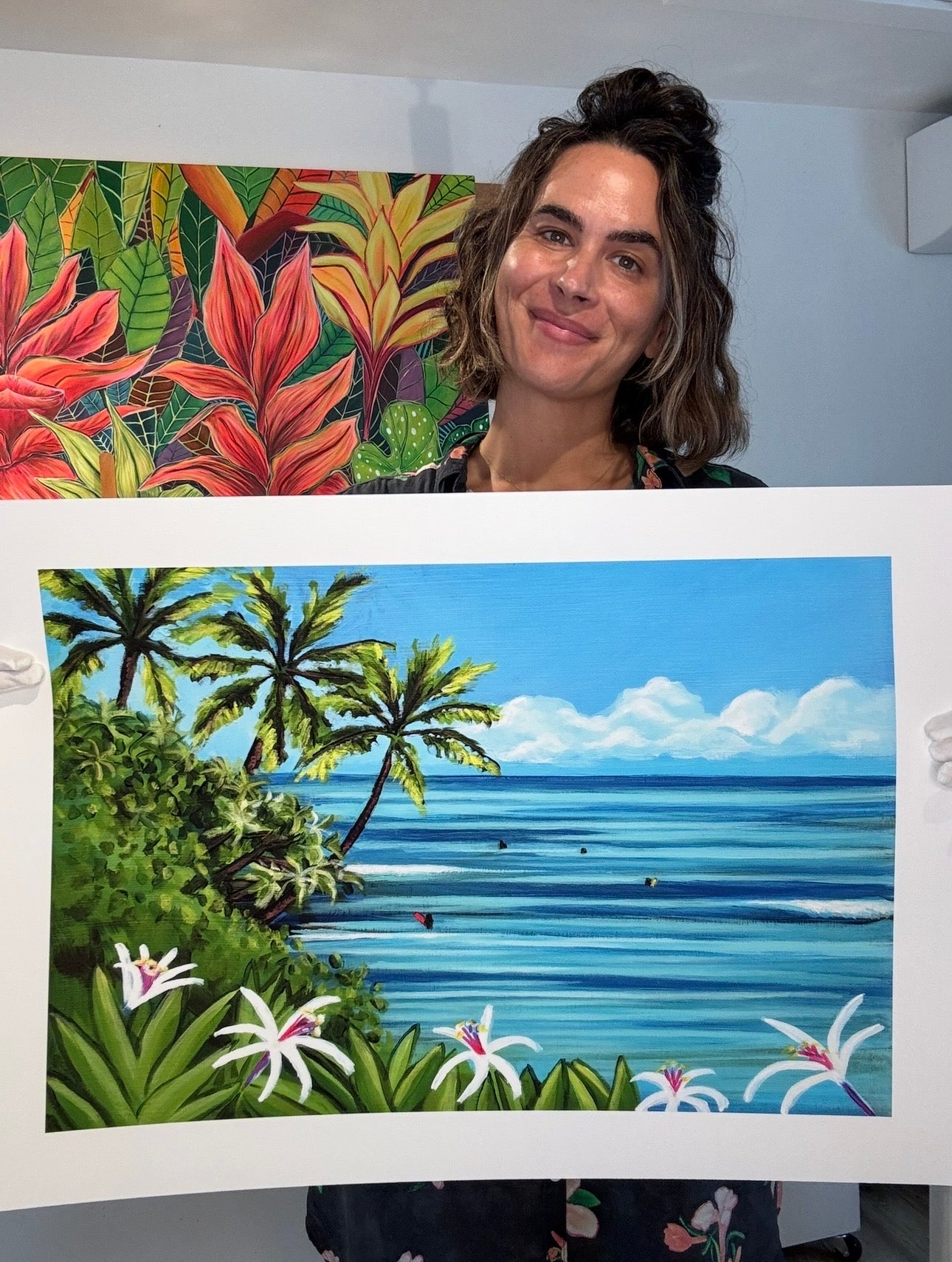 Closed Edition : Surf Hanalei - 20x28 Large Museum Quality Print - FREE USA SHIPPING