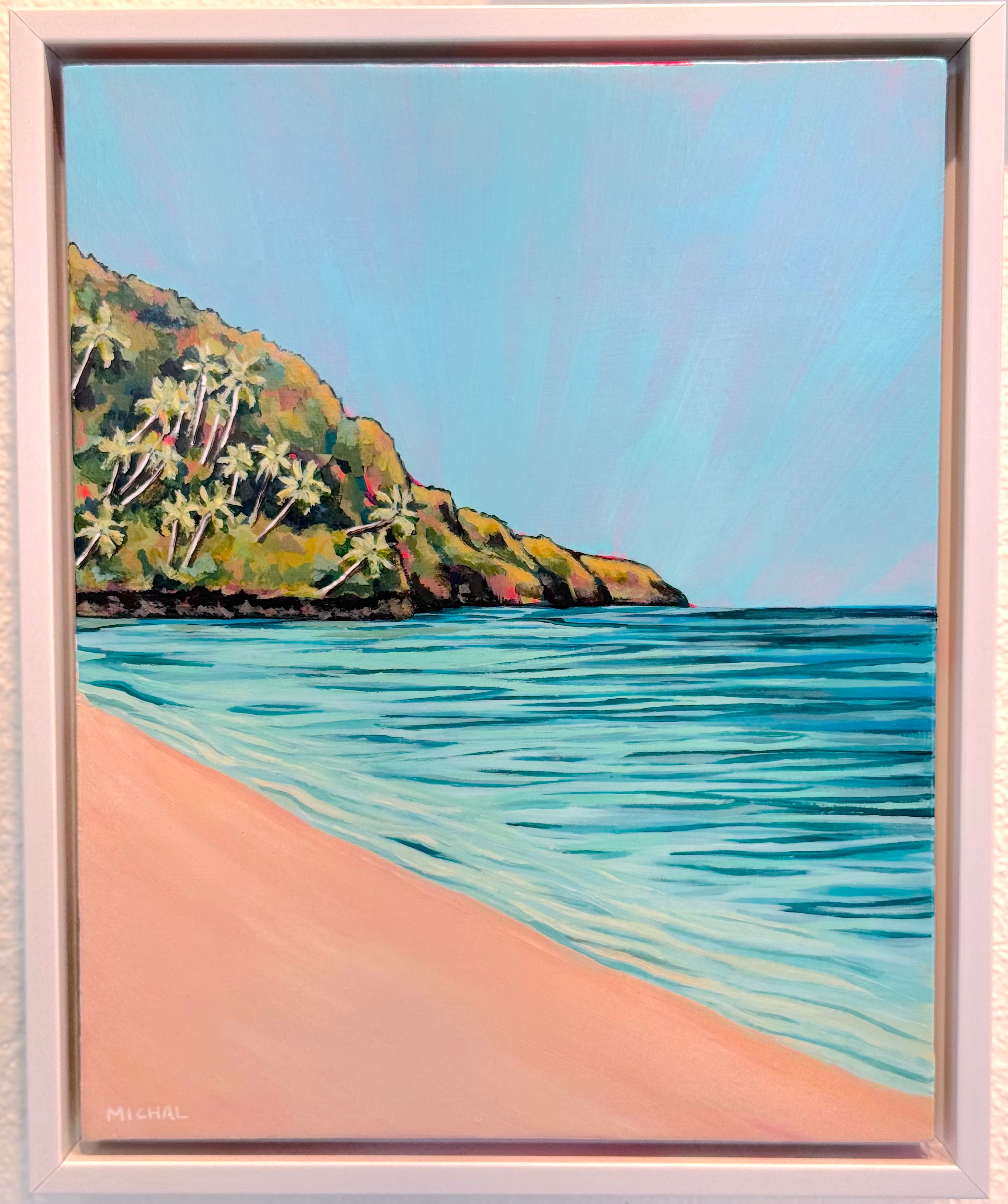 NEW Ke'e Beach Palm Trees - Rare Originals - The Pink Series