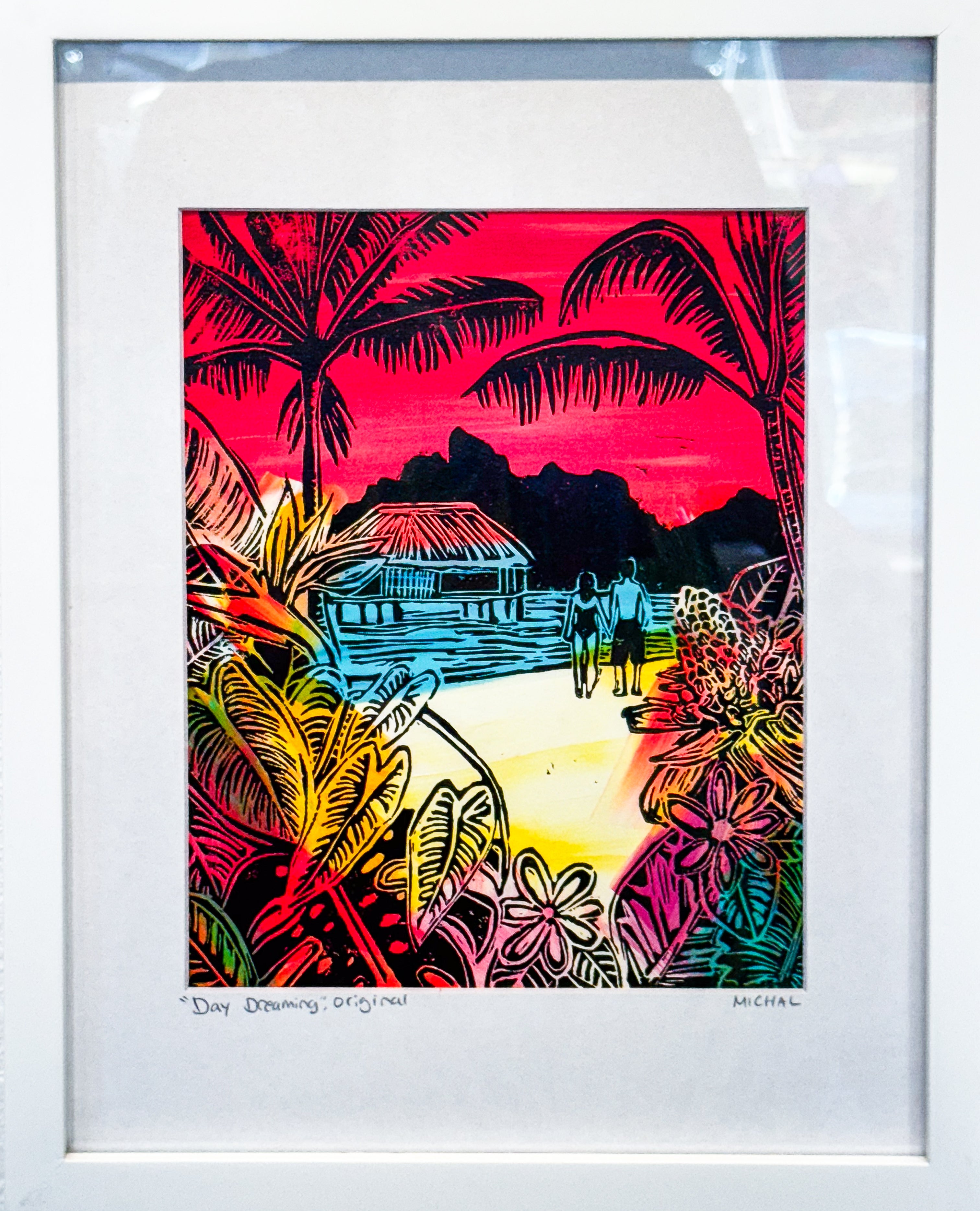 SOLD OUT "Day Dreaming" - Lino Cut Originals