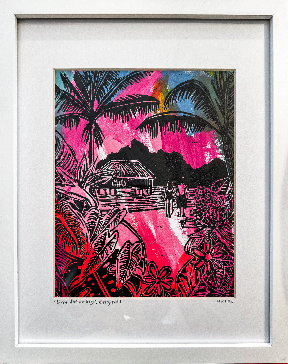 SOLD OUT "Day Dreaming" - Lino Cut Originals