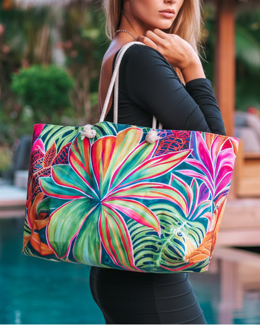Open Heart Flowers - Weekend Tote