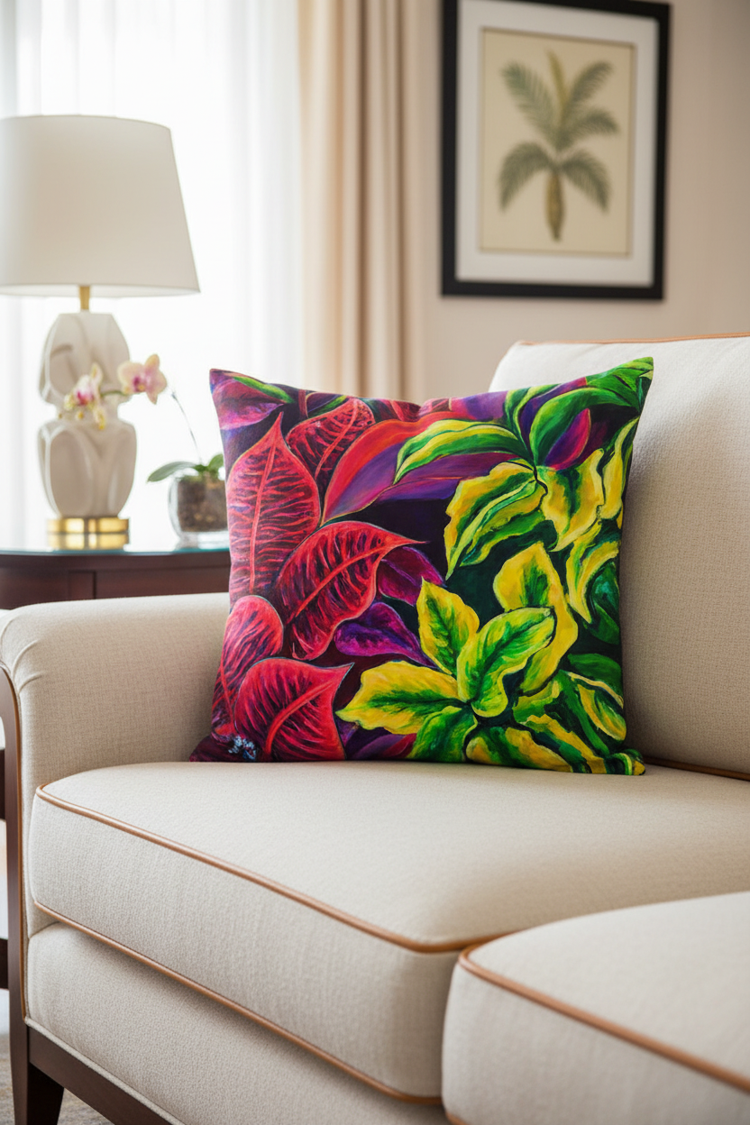 Magical Flowers Pillow cover 20"x20"