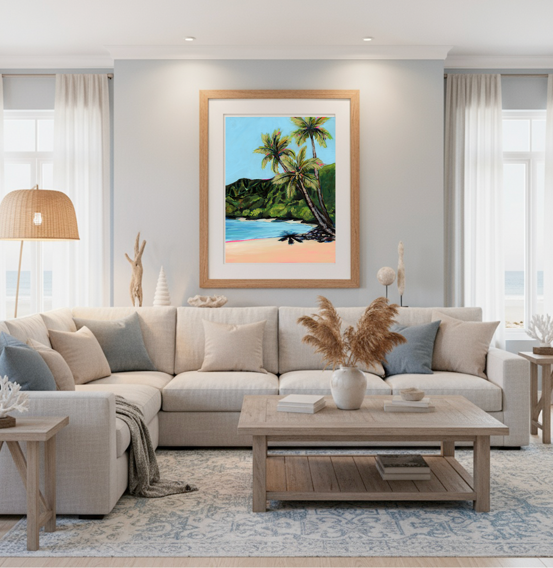 NEW - Waikoko Palm Trees - 20x28 Large Museum Quality Print - FREE USA SHIPPING