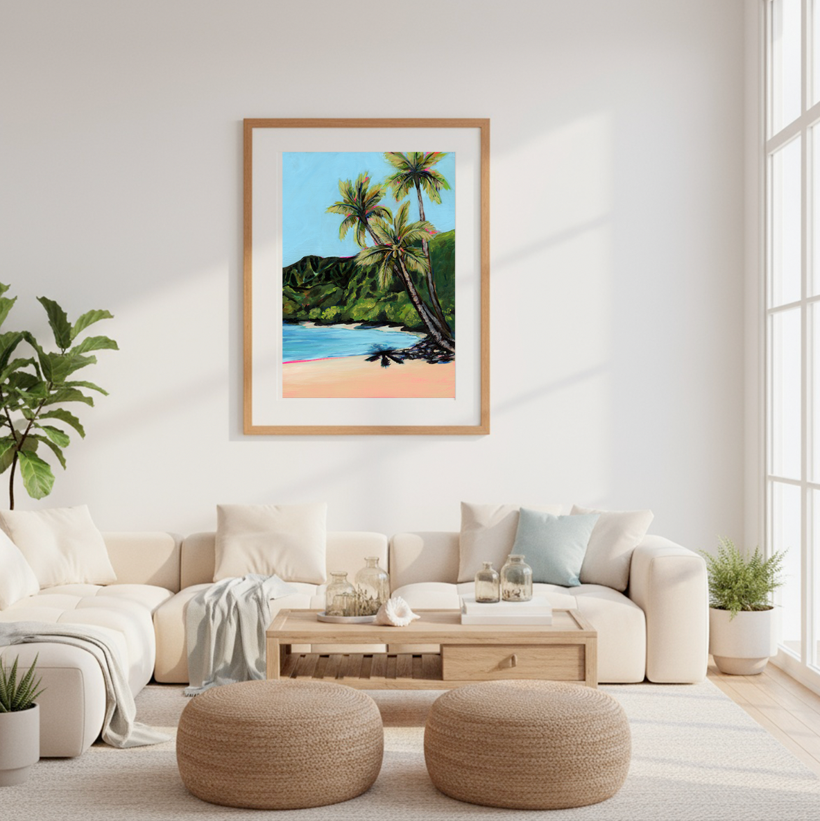NEW - Waikoko Palm Trees - 20x28 Large Museum Quality Print - FREE USA SHIPPING