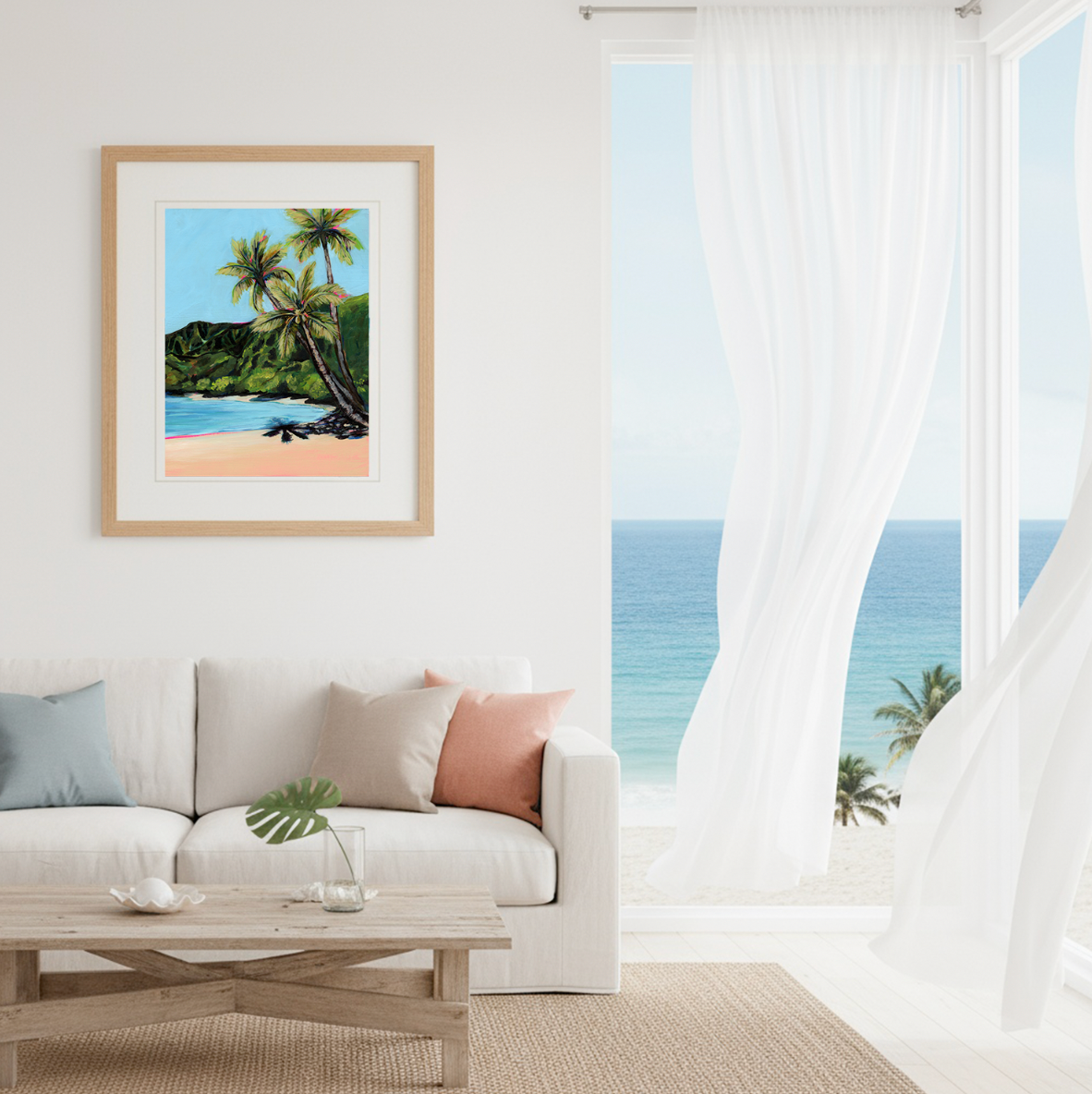 NEW - Waikoko Palm Trees - 20x28 Large Museum Quality Print - FREE USA SHIPPING