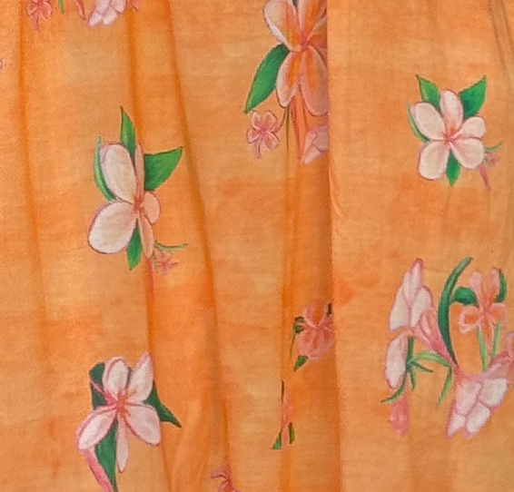 Strapless Sun Dress - Plumeria Golden Sunset