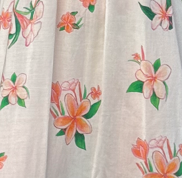 Strapless Sun Dress - Plumeria French Vanilla