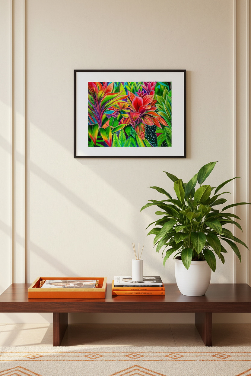 NEW - Tropical Light - Matted Print - Wall Art