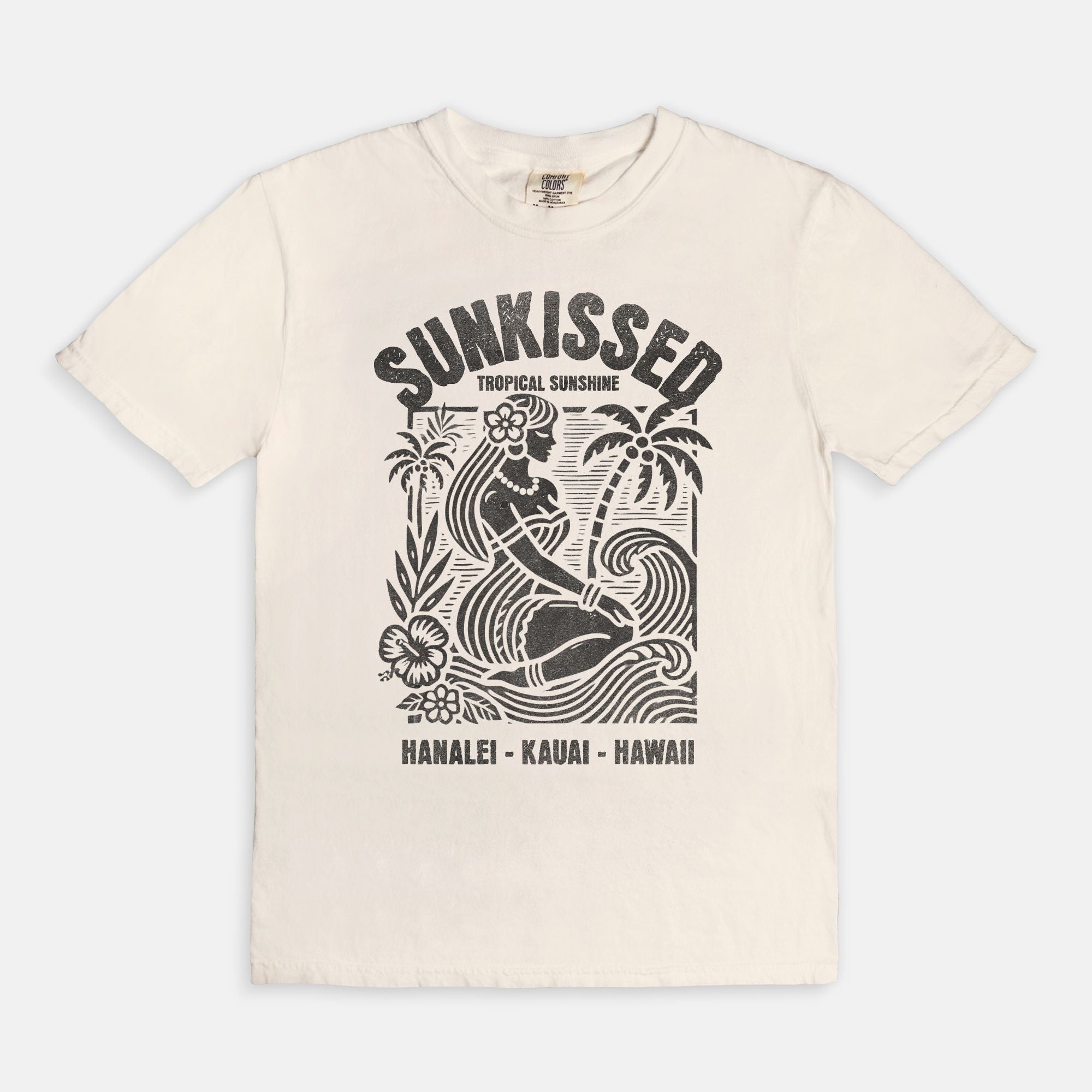 Sunkissed Hanalei Kauai Hawaii - Cotton T Shirt