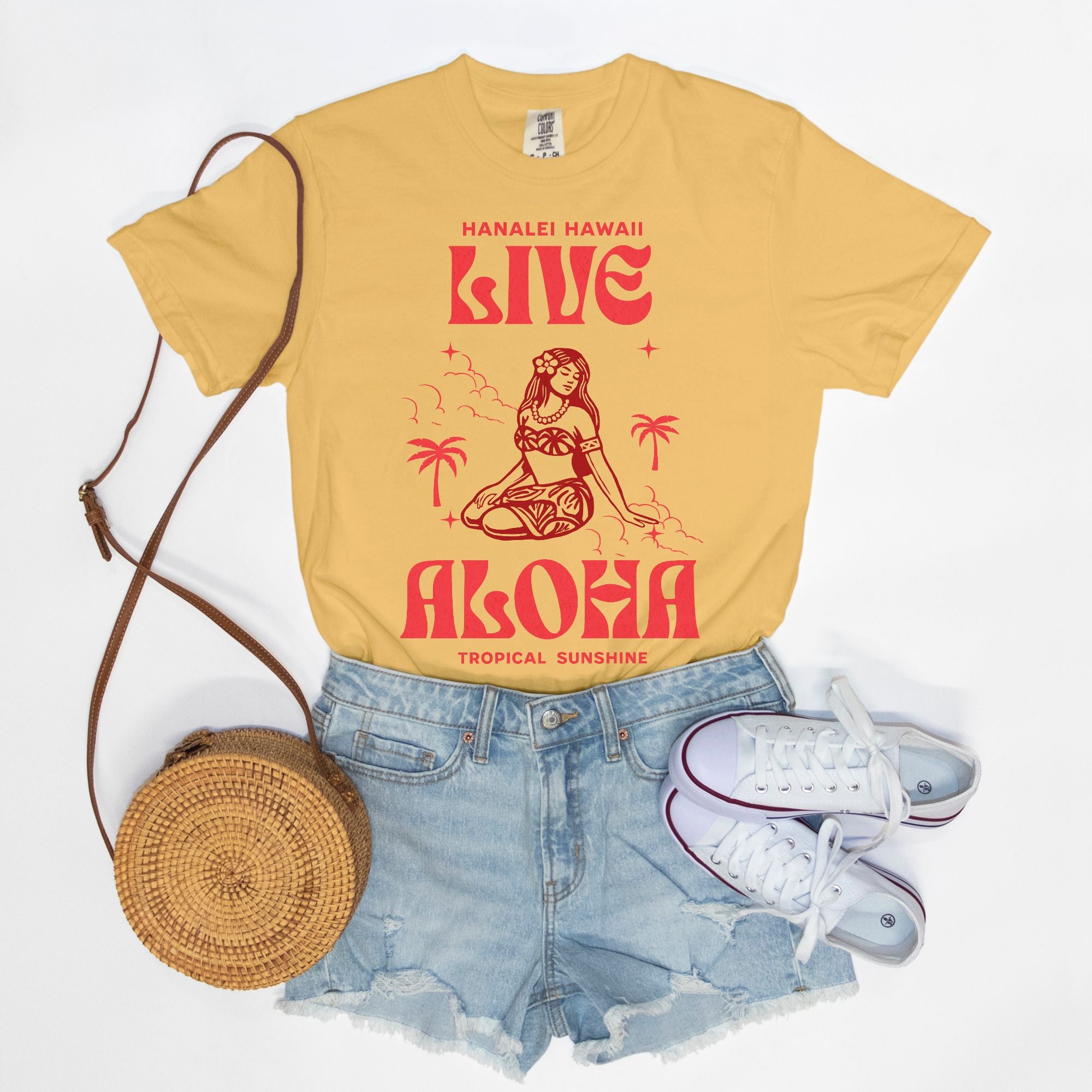 Live Love Aloha - Cotton T Shirt