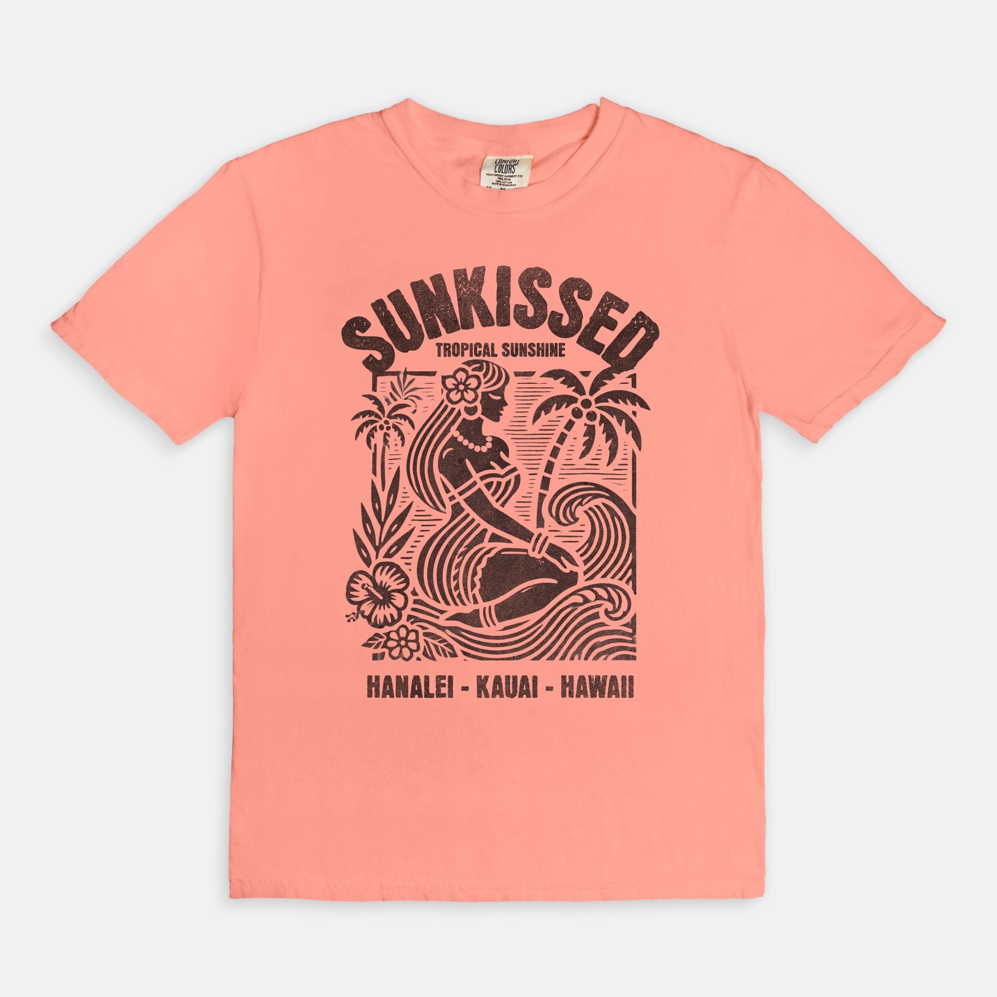 Sunkissed Hanalei Kauai Hawaii - Cotton T Shirt