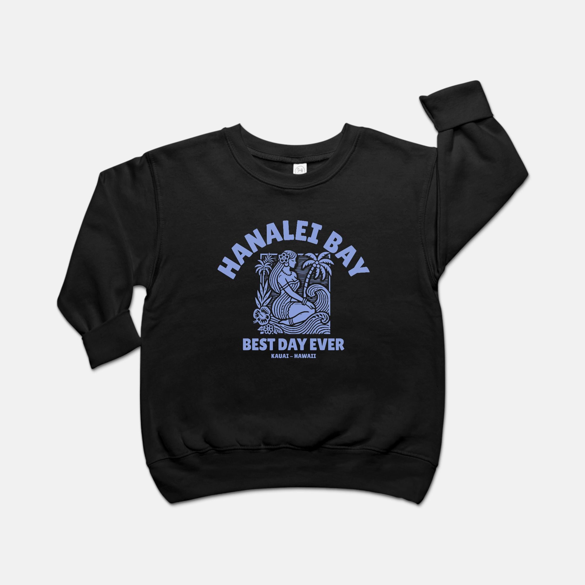 Hanalei Bay – Best Day Ever Kids Sweatshirt -Toddler Crew Neck Sweatshirt