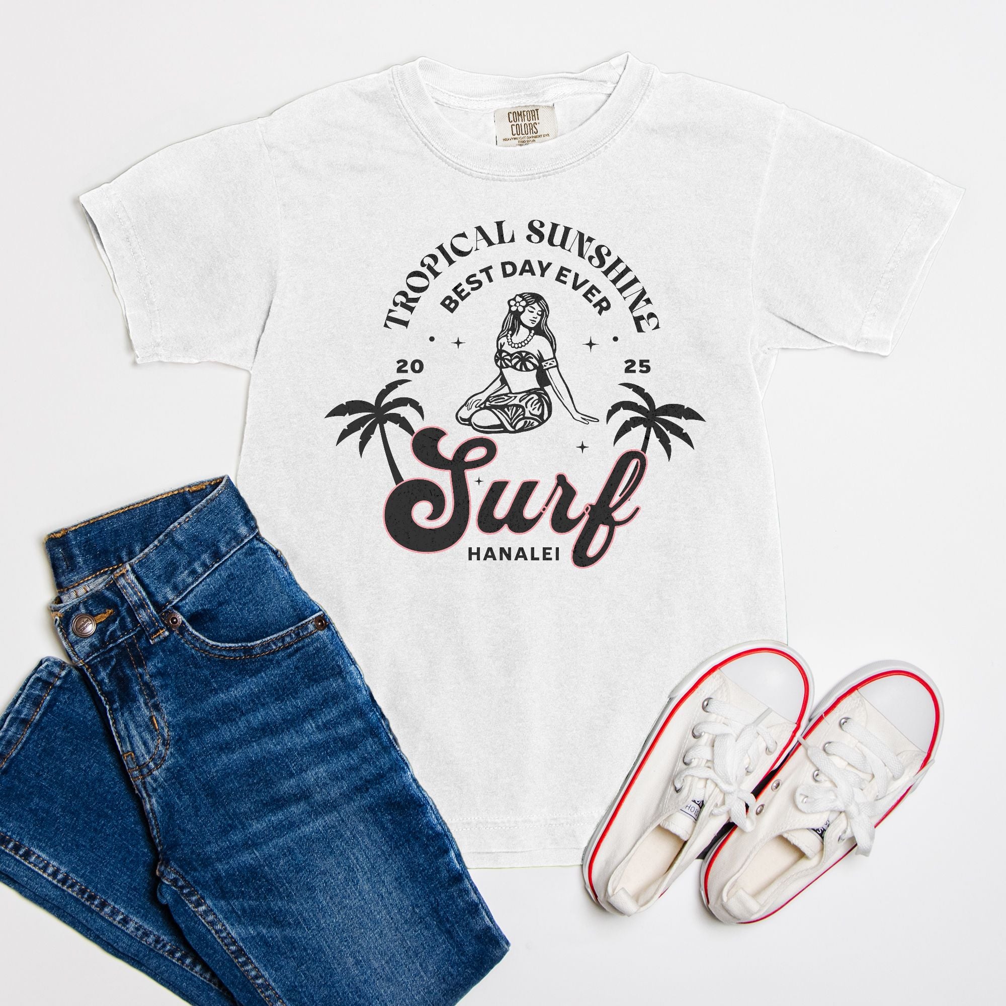Best Day Ever Surf Hanalei logo Youth T Shirt