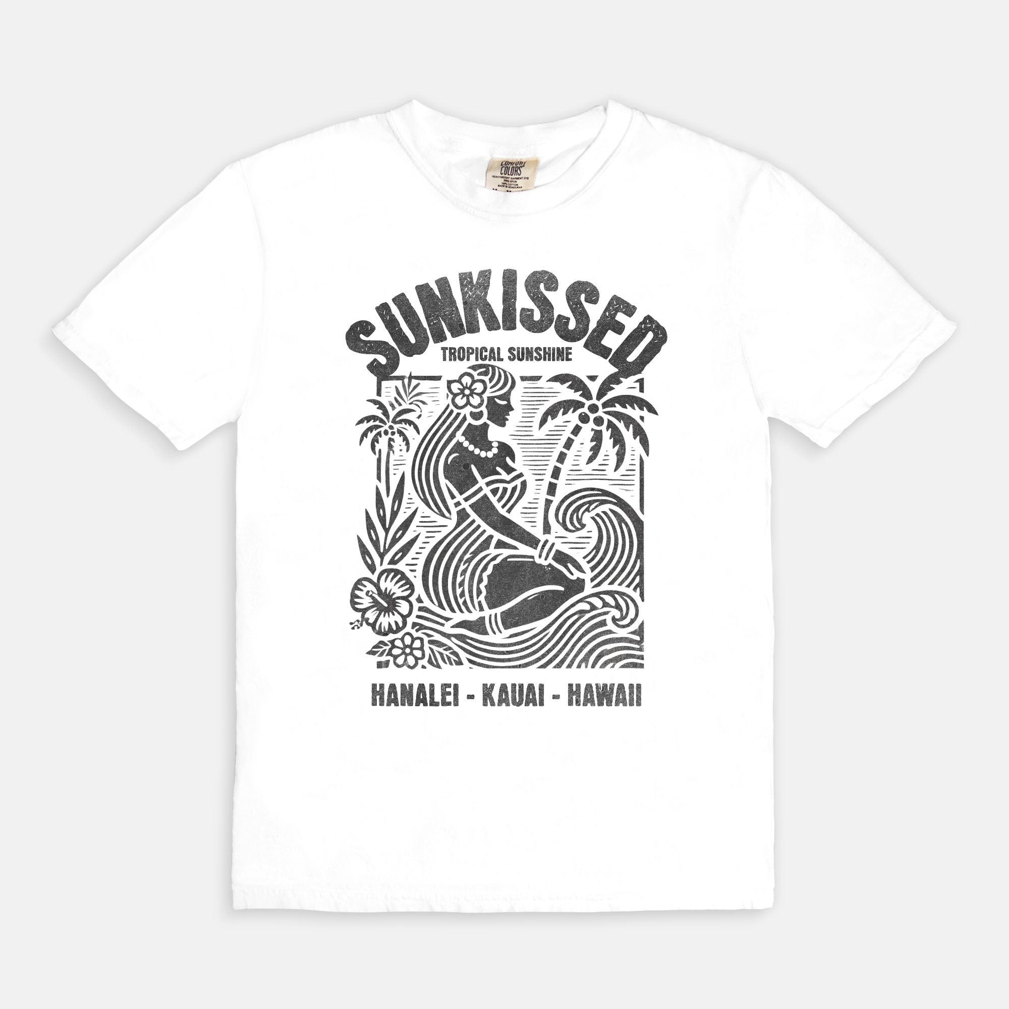 Sunkissed Hanalei Kauai Hawaii - Cotton T Shirt
