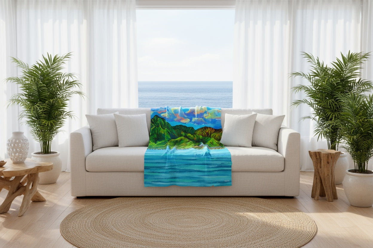 Hanalei Pier - Cuddling blanket