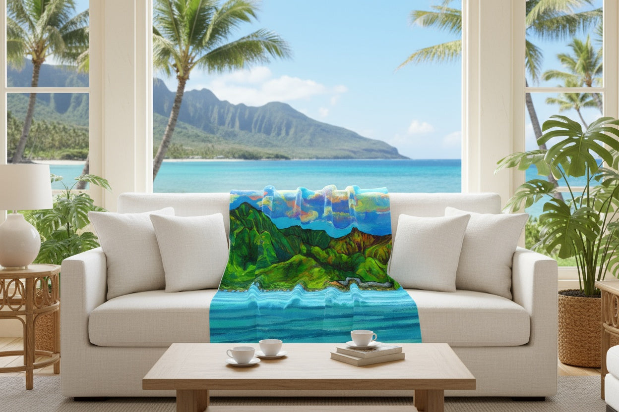 Hanalei Pier - Cuddling blanket