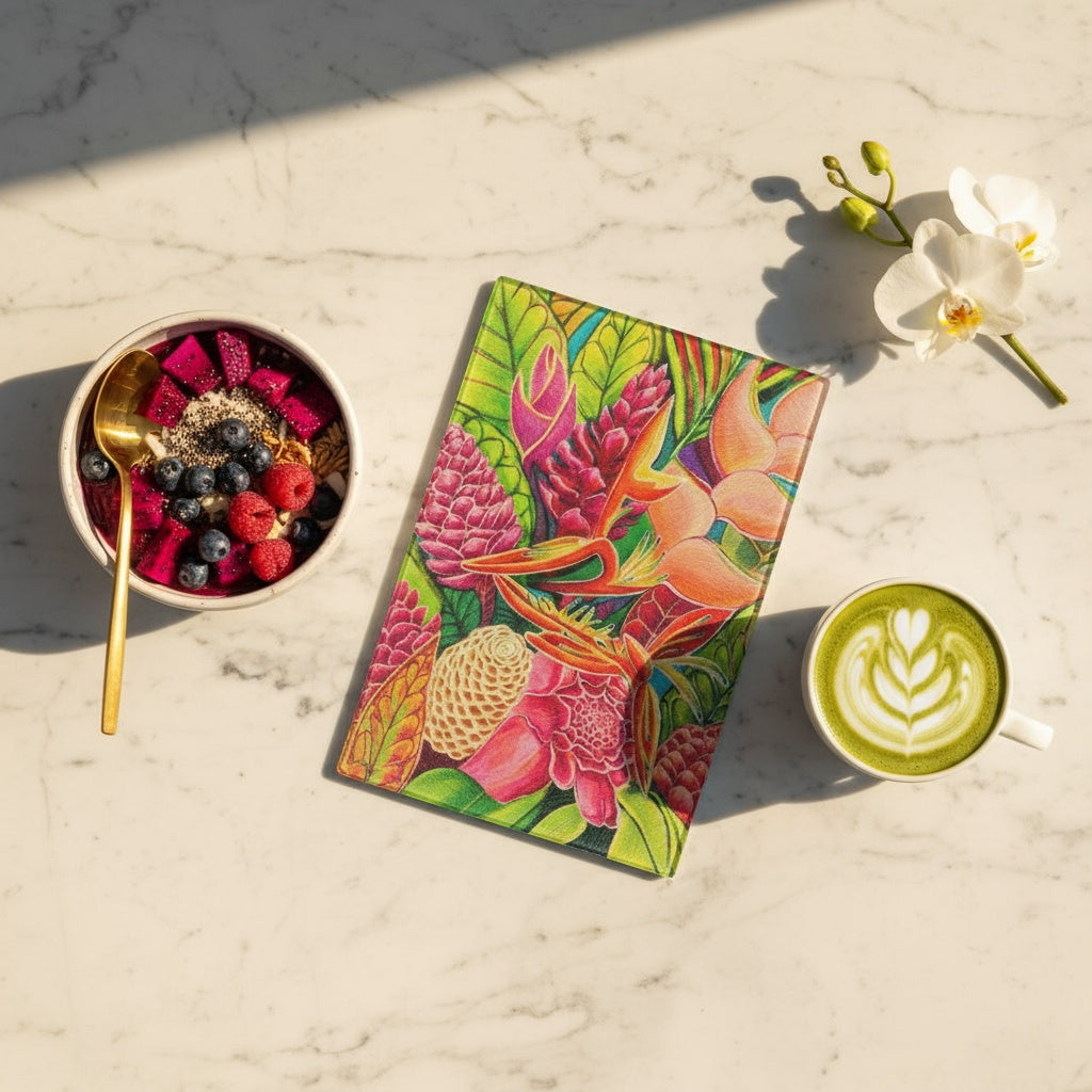 Hawaiian Love - Tempered Glass Cutting and Serving Boards