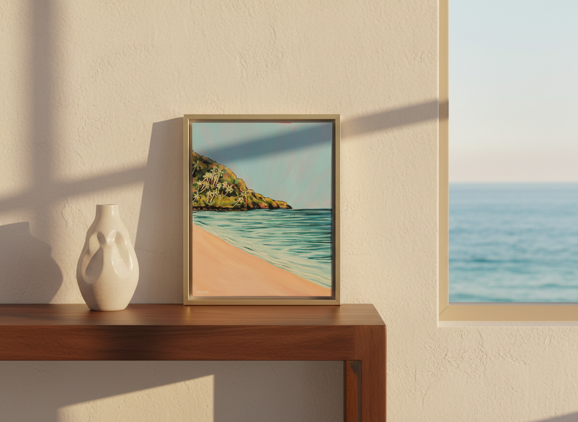 NEW Ke'e Beach Palm Trees - Rare Originals - The Pink Series