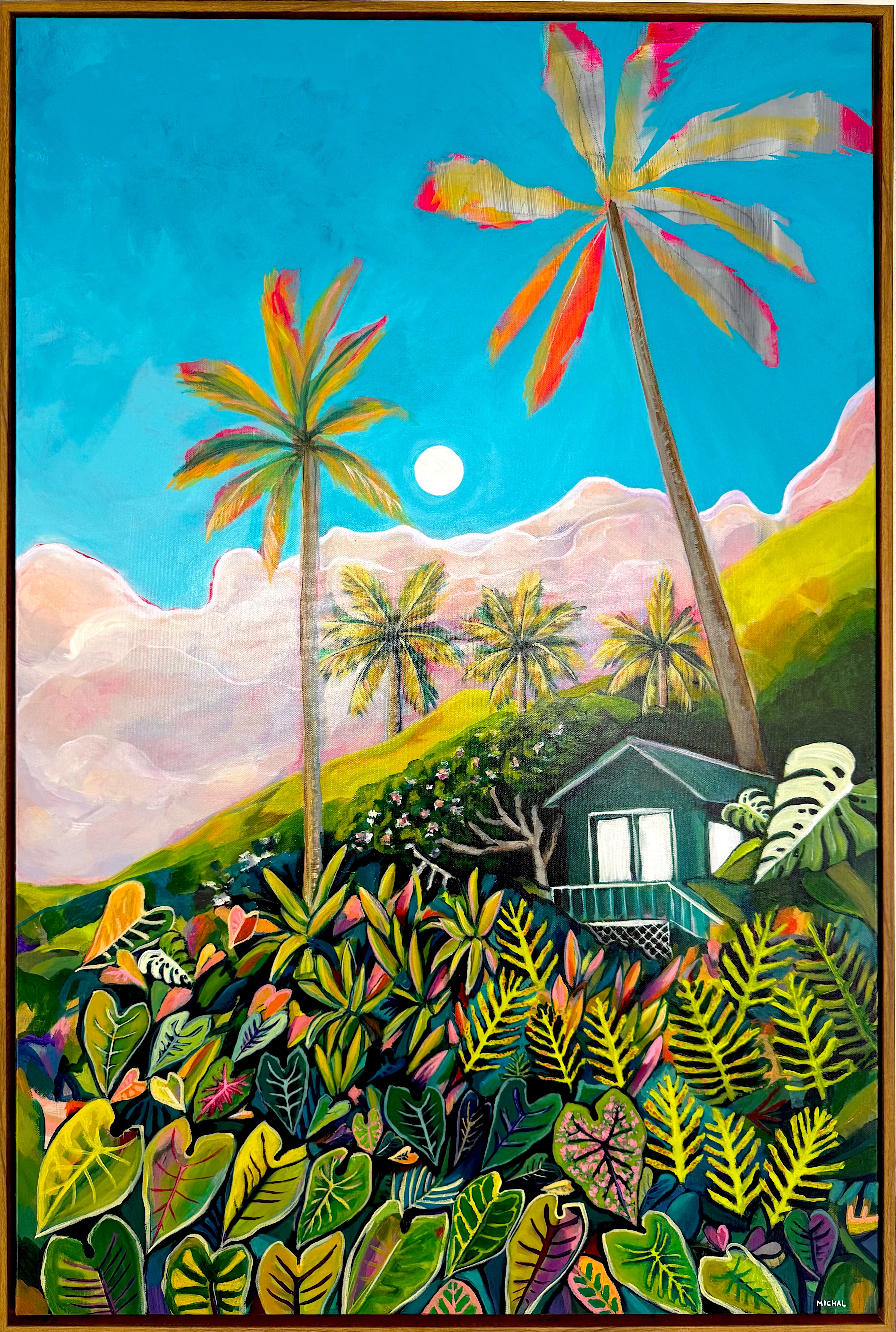 SOLD Moonrise Sunset over Kauai - Original Paitning