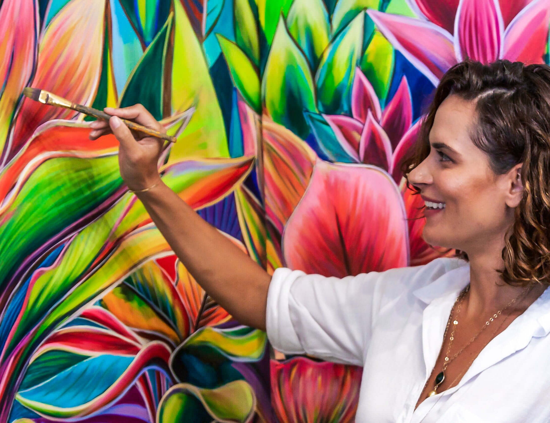 Tropical landscape painting by Hawaii artist painter