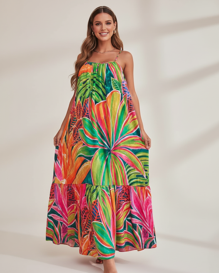 Aloha Boho Dress - Open Heart