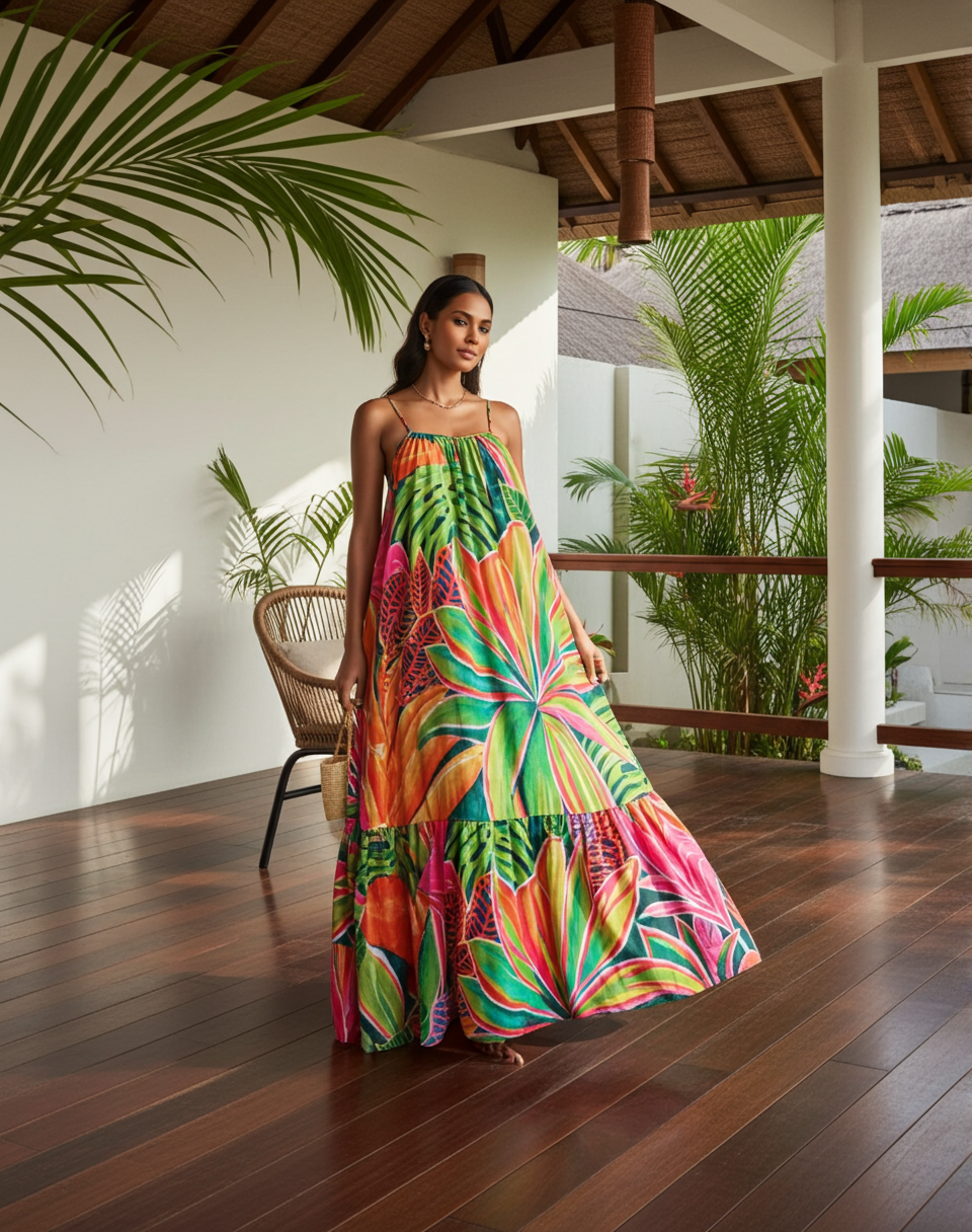 Aloha Boho Dress - Open Heart