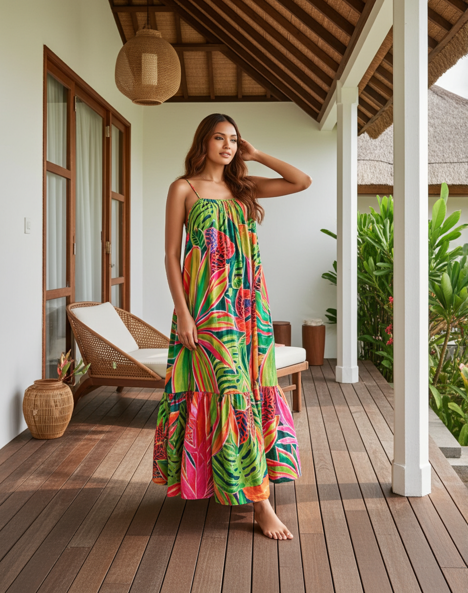 Aloha Boho Dress - Open Heart