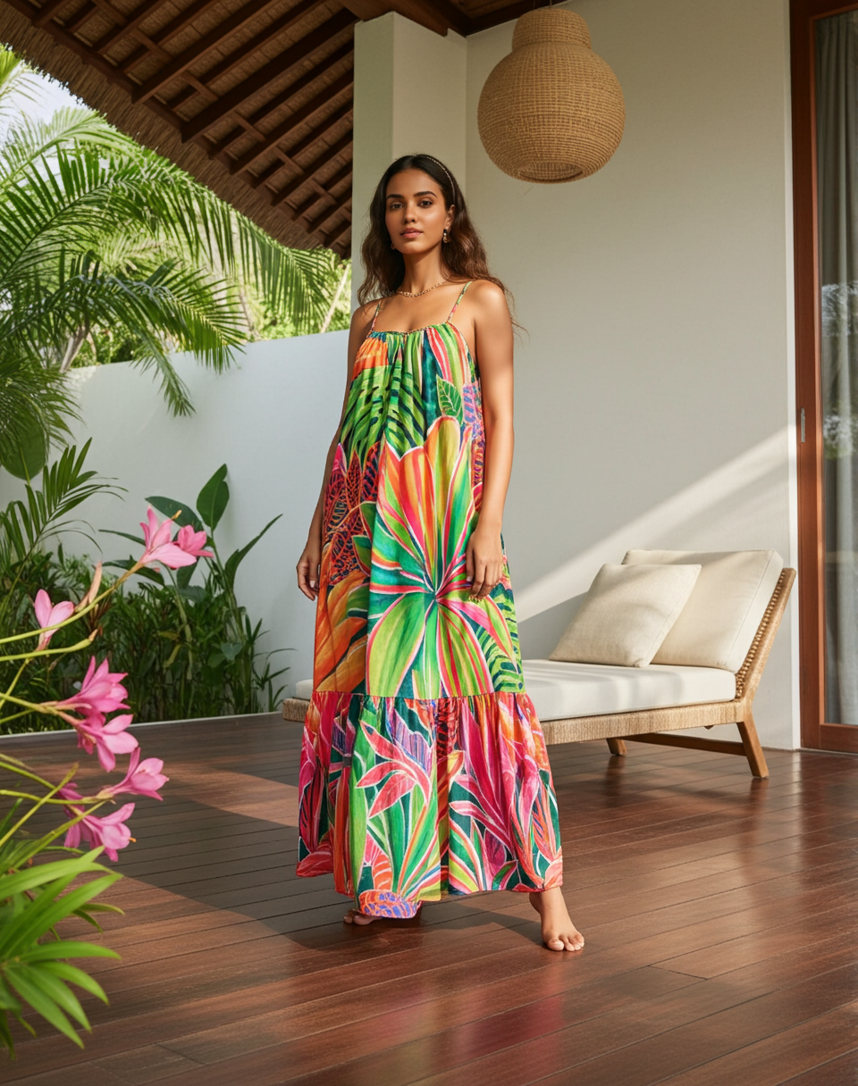 Aloha Boho Dress - Open Heart