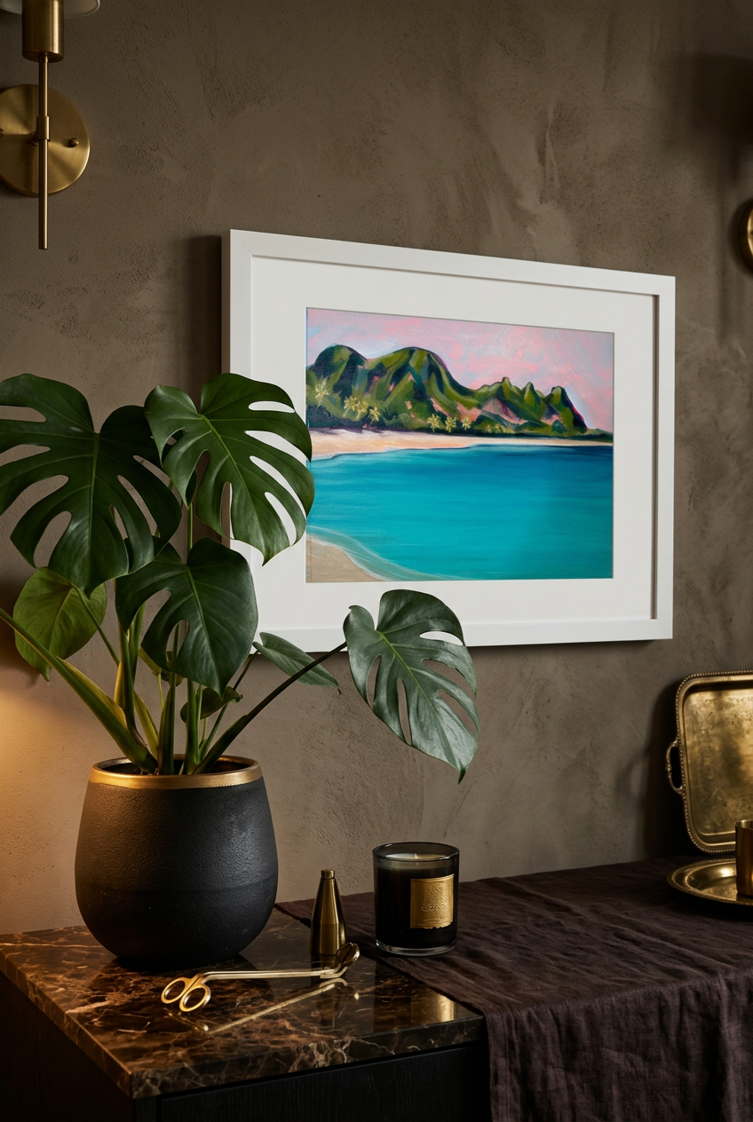 Summer Love - Tunnels Beach Kauai - Original Painting